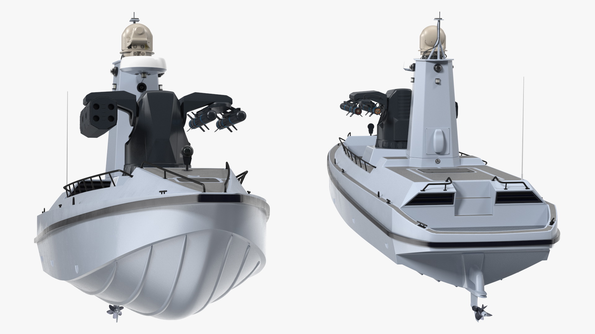 3D model Unmanned Patrol Boat