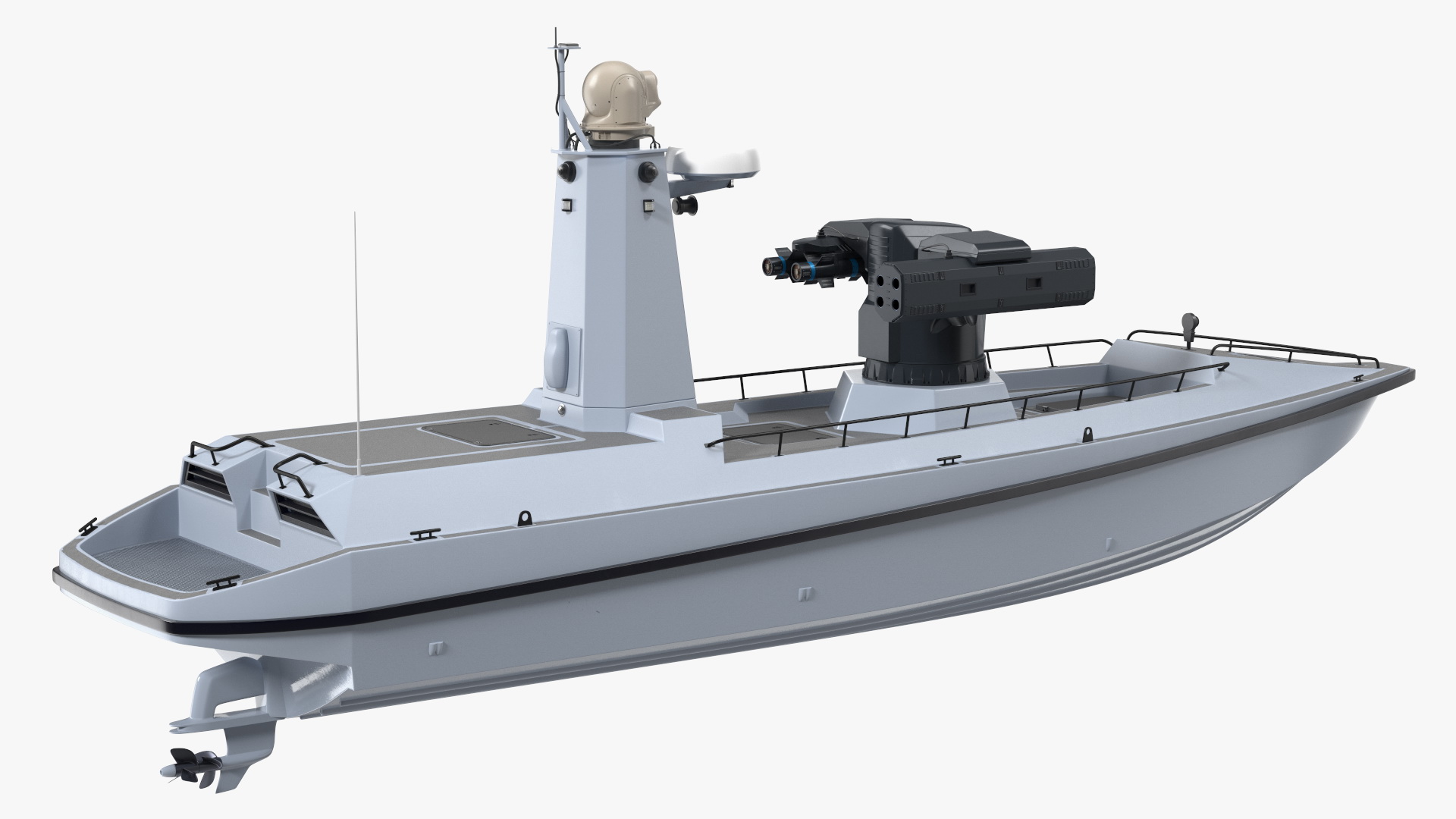 3D model Unmanned Patrol Boat