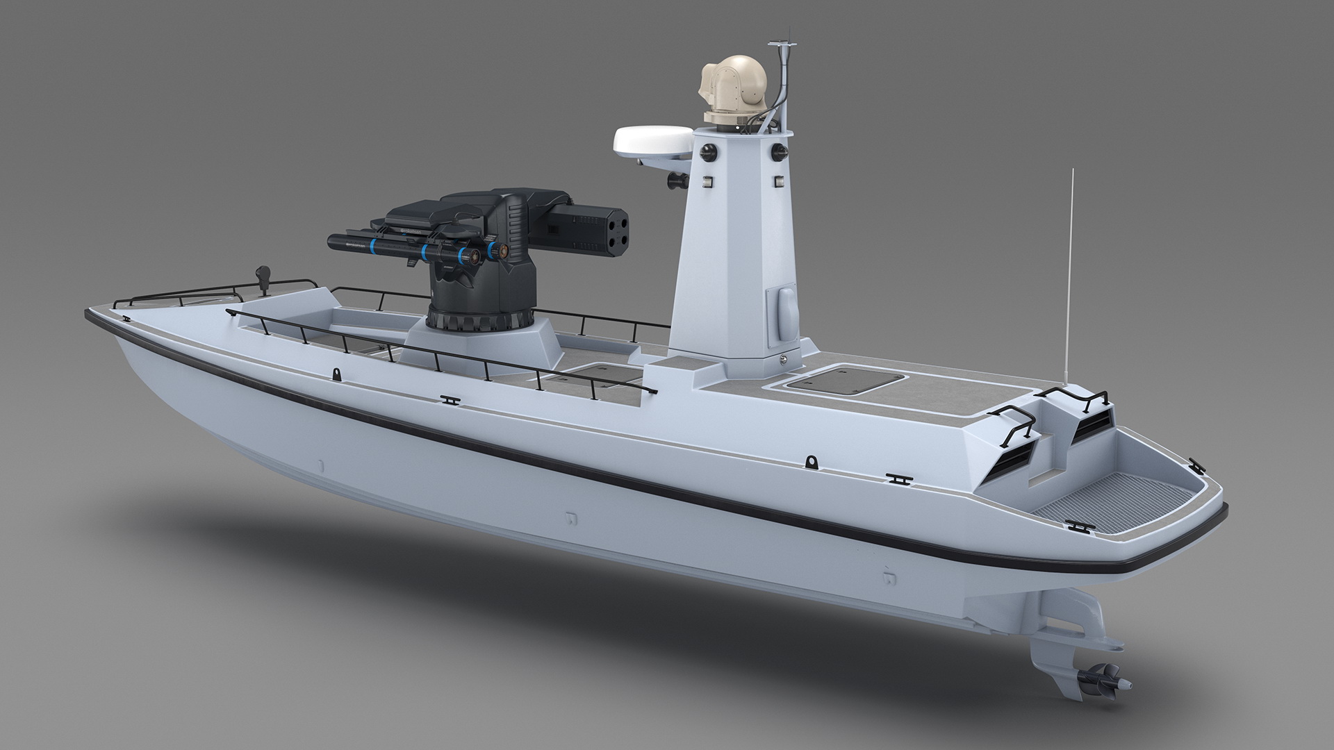 3D model Unmanned Patrol Boat