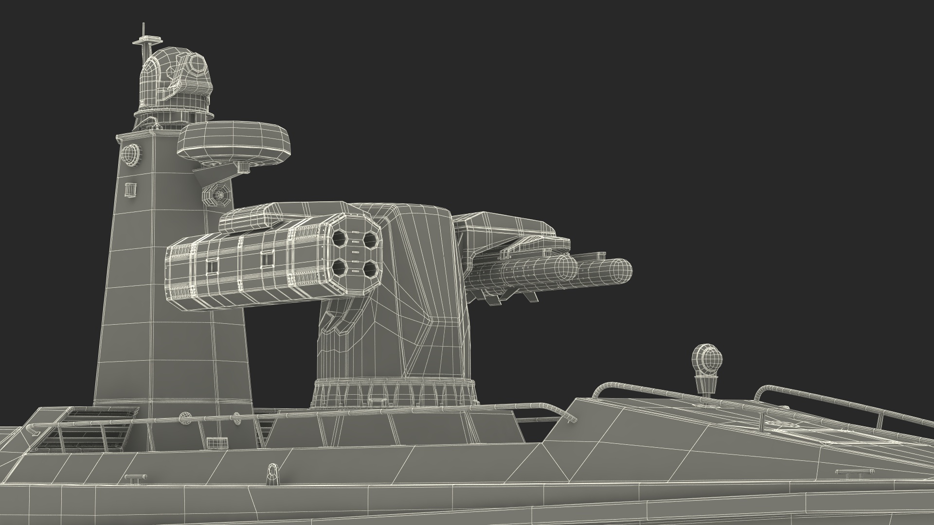 3D model Unmanned Patrol Boat