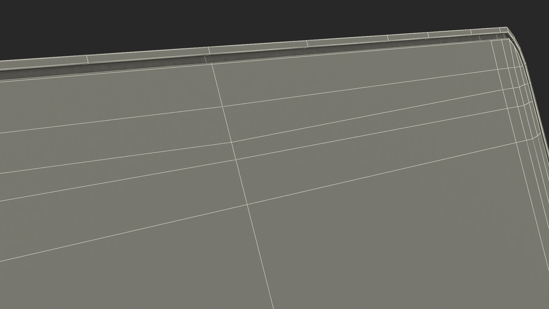 3D Silver Thin Laptop model