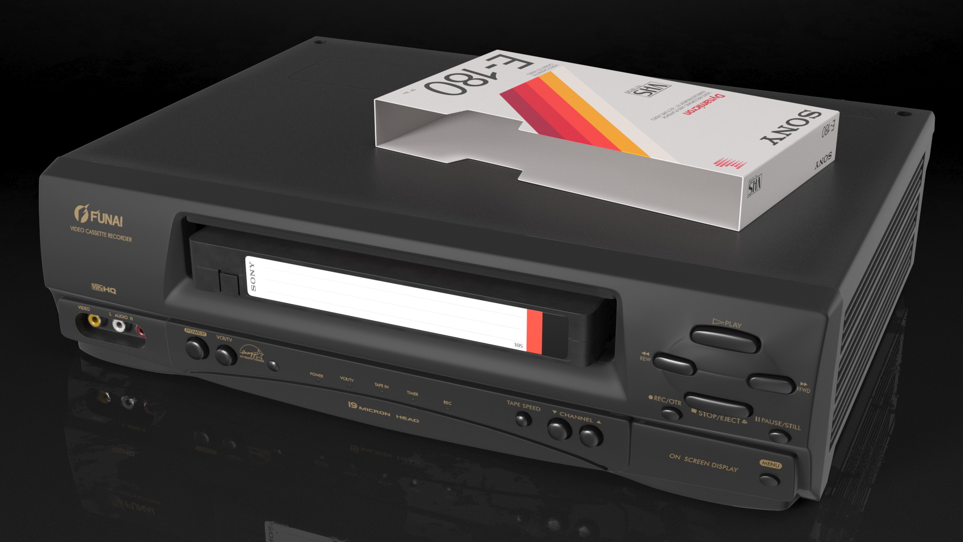 Funai F260LA VHS Player Recorder with Sony Tape 3D