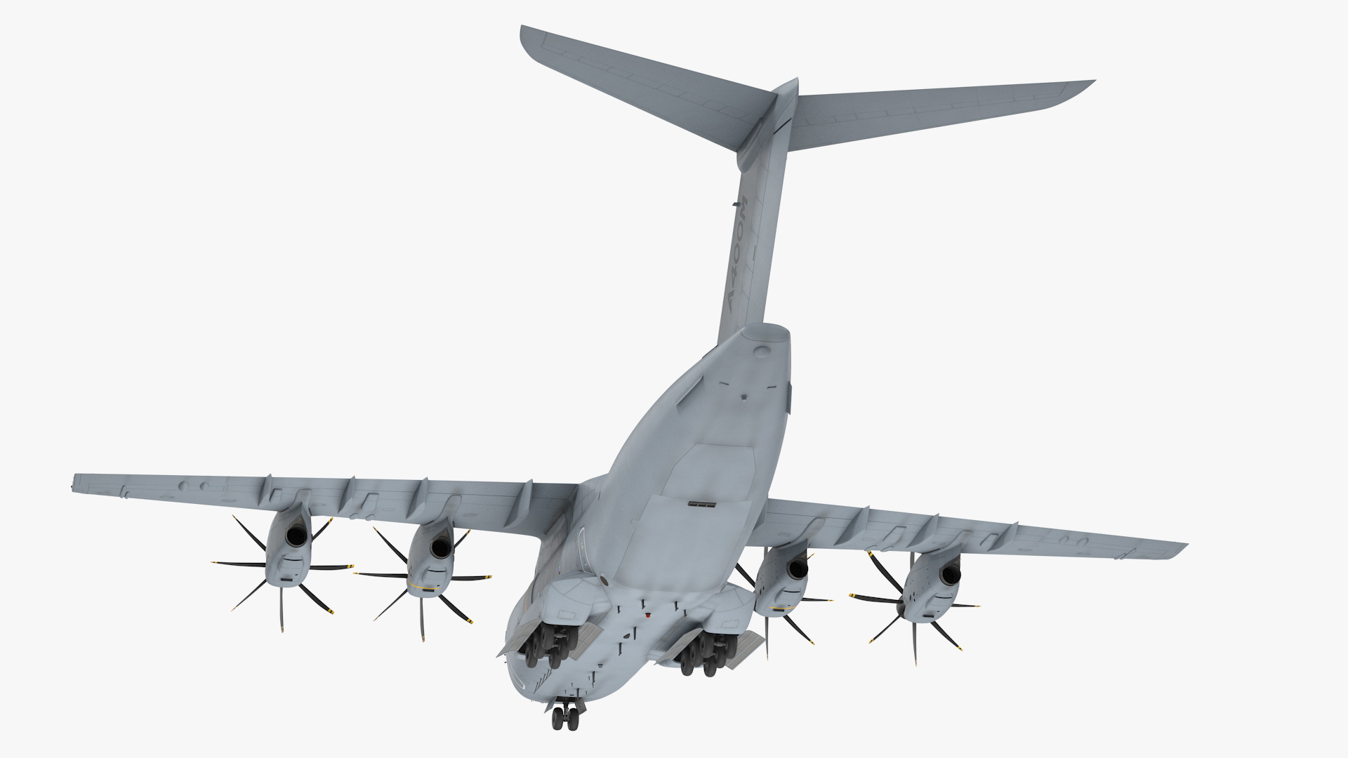 3D Airbus A400M Atlas Turboprop Military Transport Aircraft