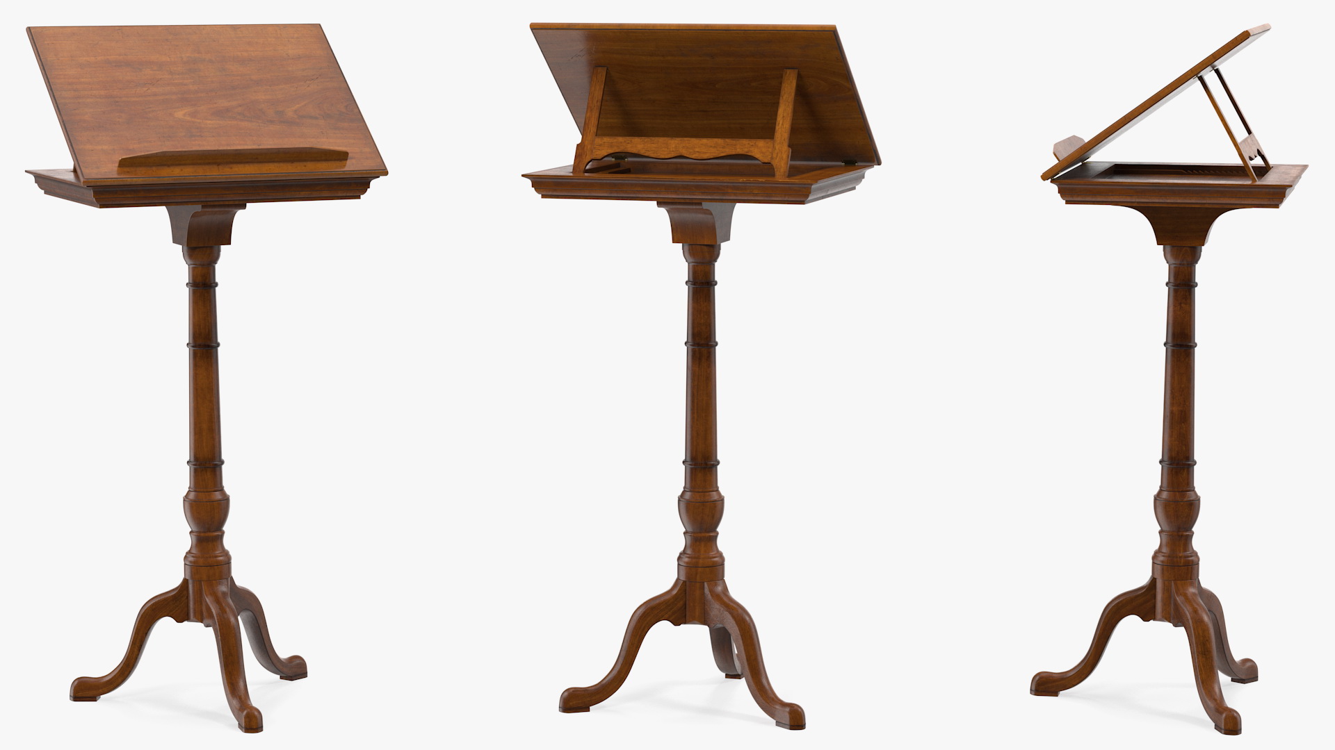3D model Adjustable Vintage Music Stand