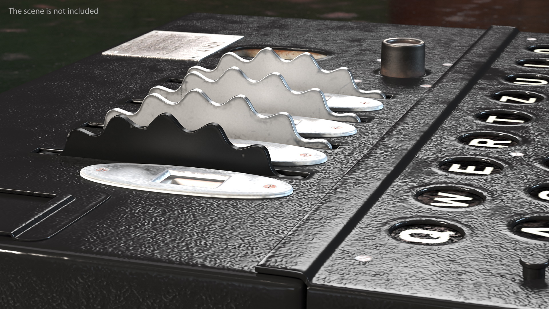 Enigma M4 Cipher Machine 3D model