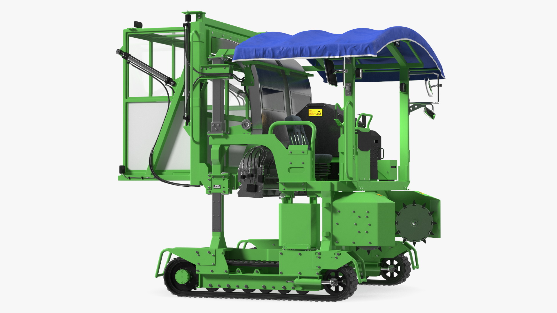 3D model Self Propelled Tea Leaf Harvester Rigged
