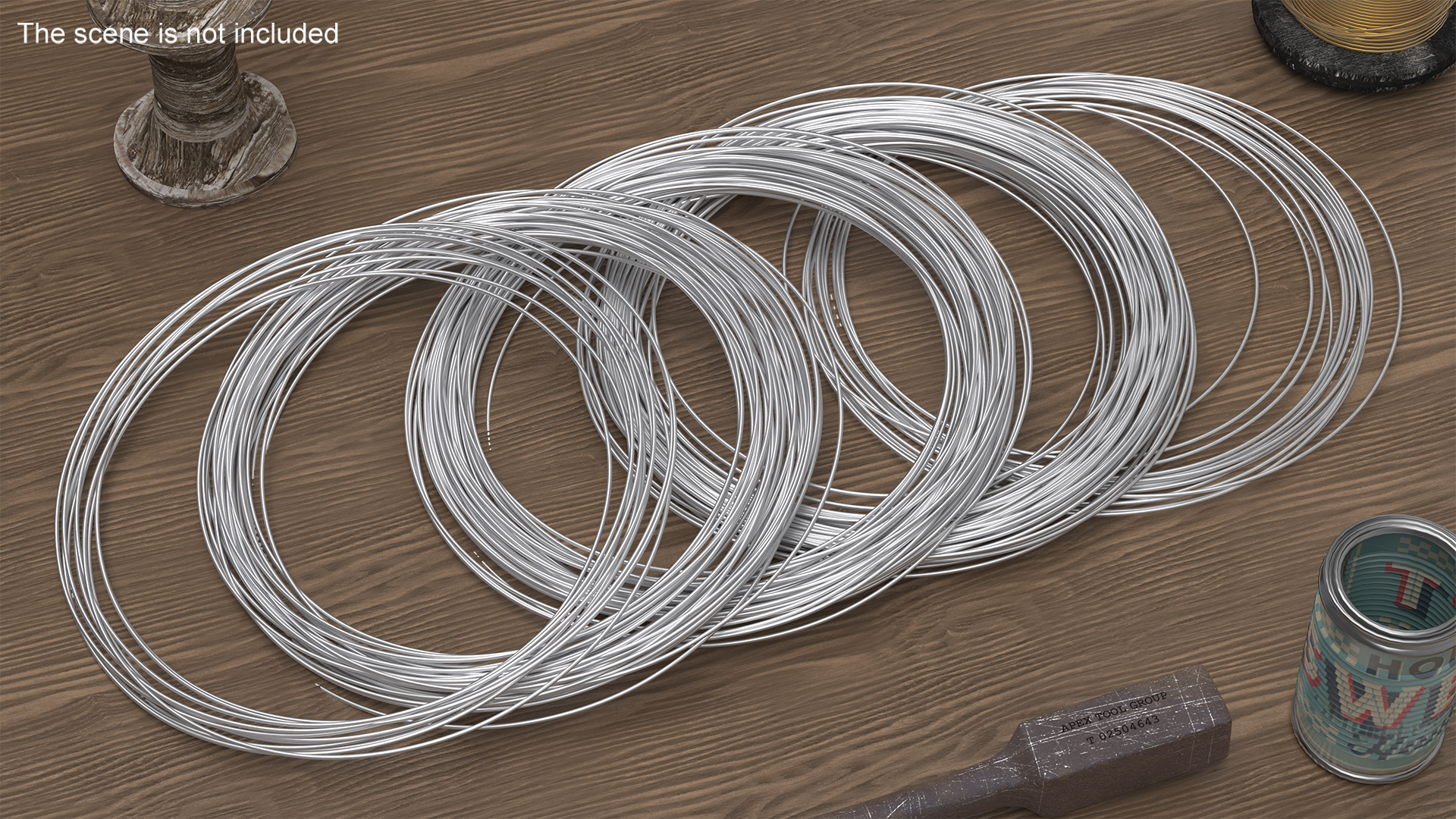Twisted Aluminium Wire 3D