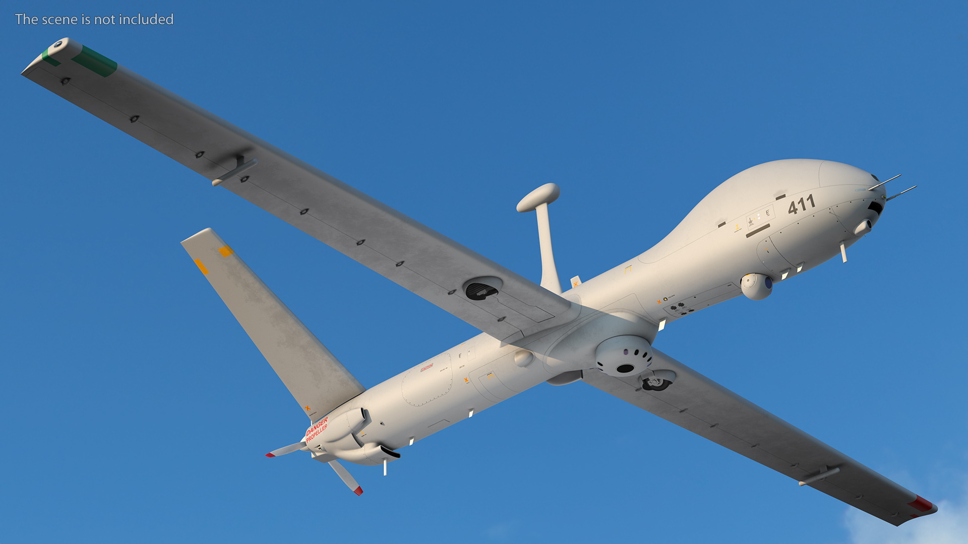 Elbit Hermes 900 UAV Flight 3D