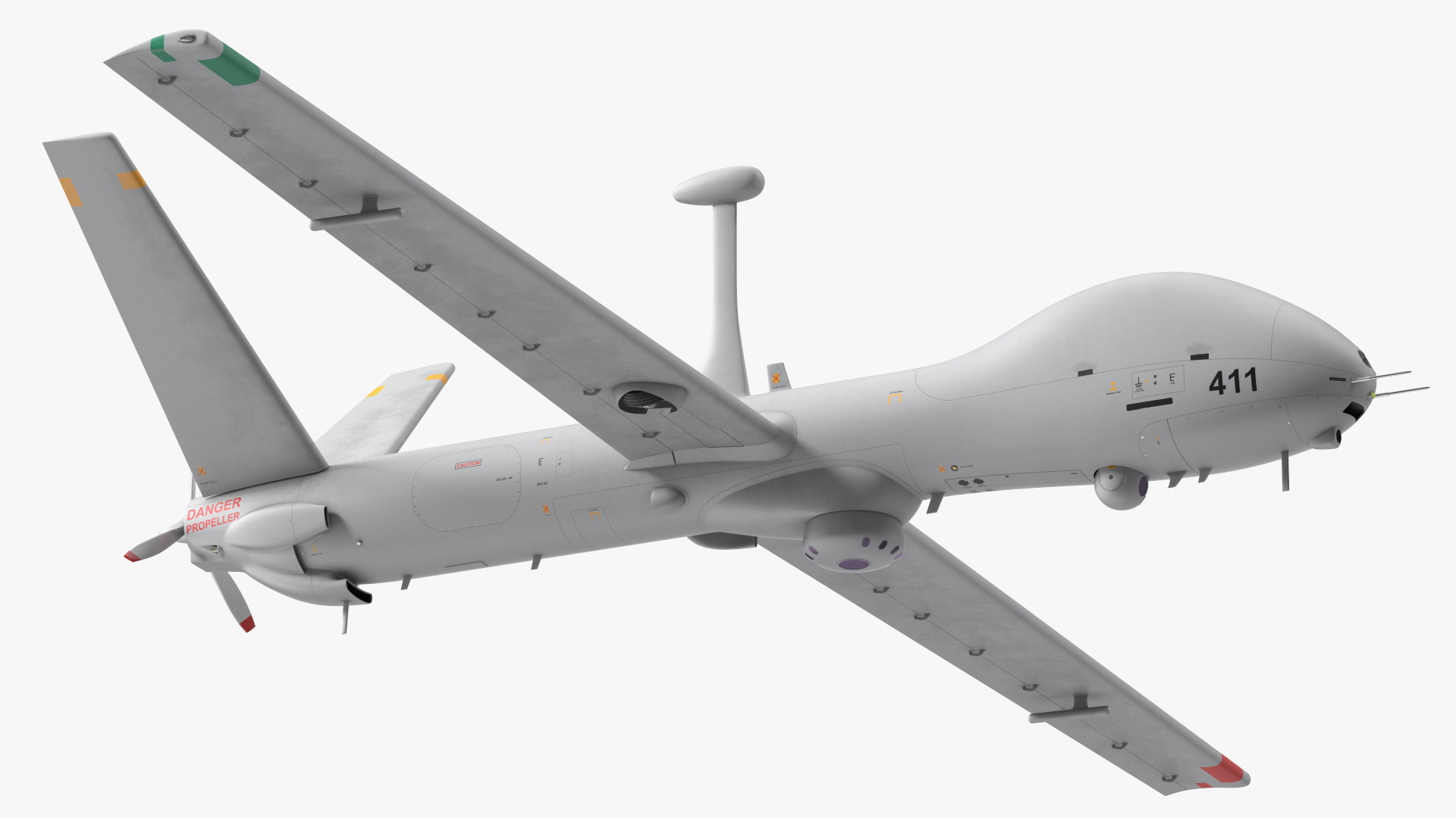 Elbit Hermes 900 UAV Flight 3D