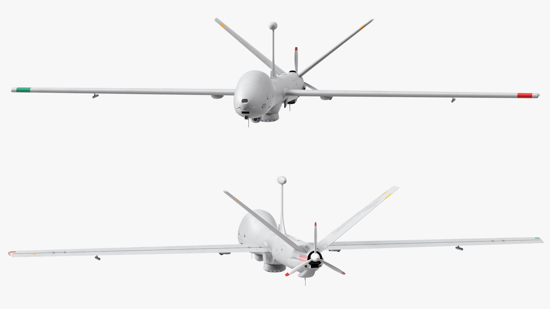 Elbit Hermes 900 UAV Flight 3D