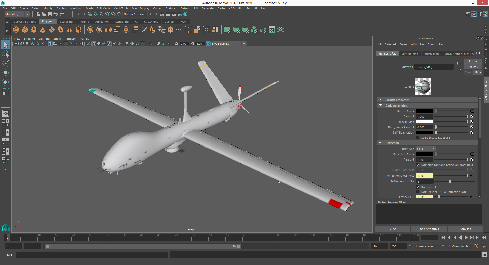 Elbit Hermes 900 UAV Flight 3D
