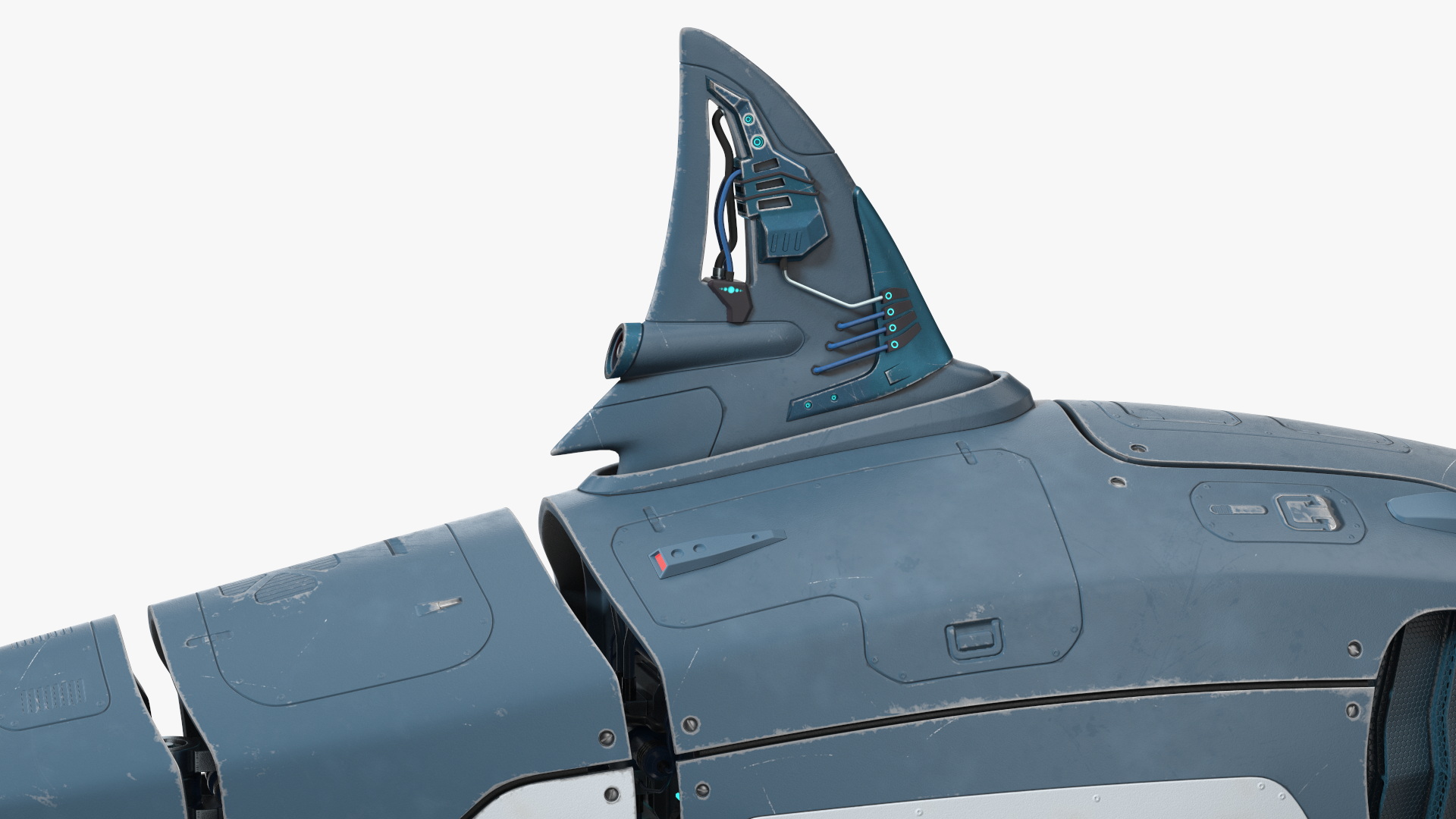 Shark Robot Rigged for Maya 3D