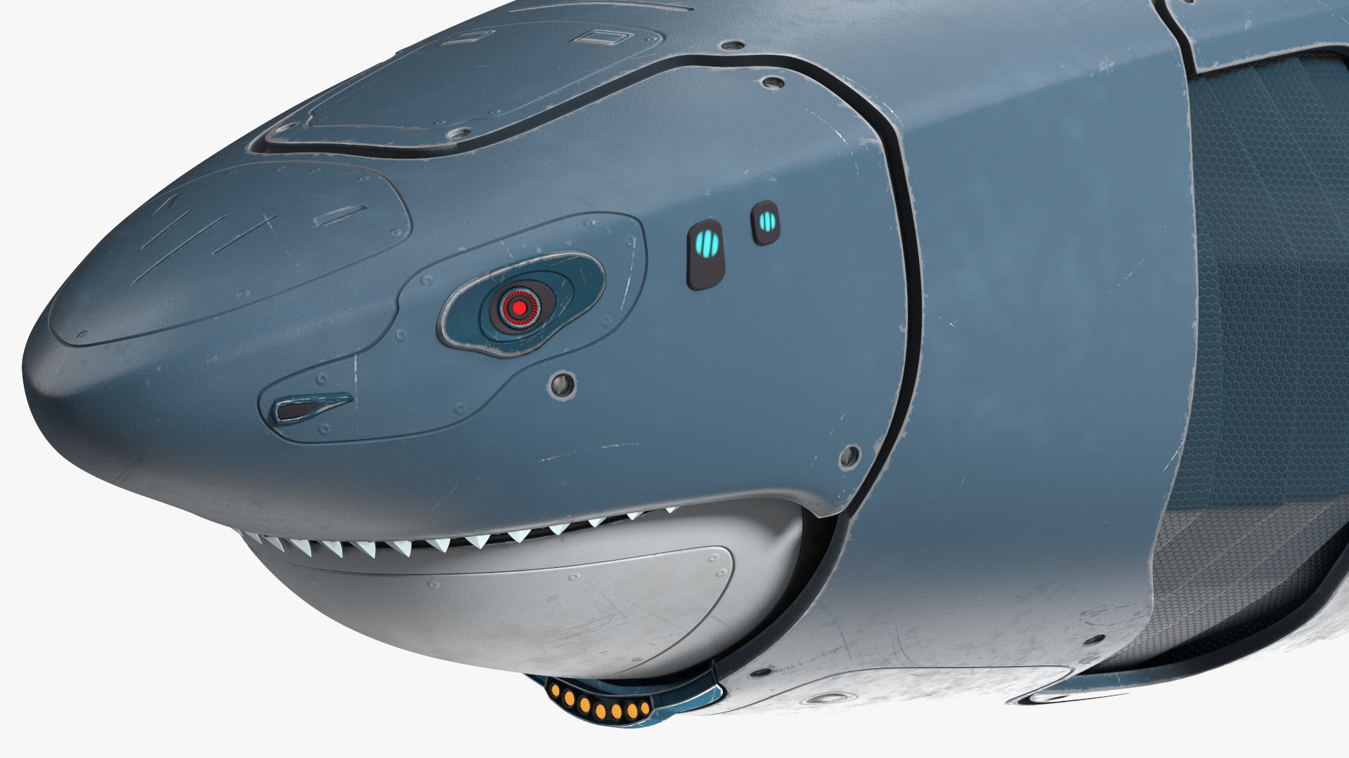 Shark Robot Rigged for Maya 3D