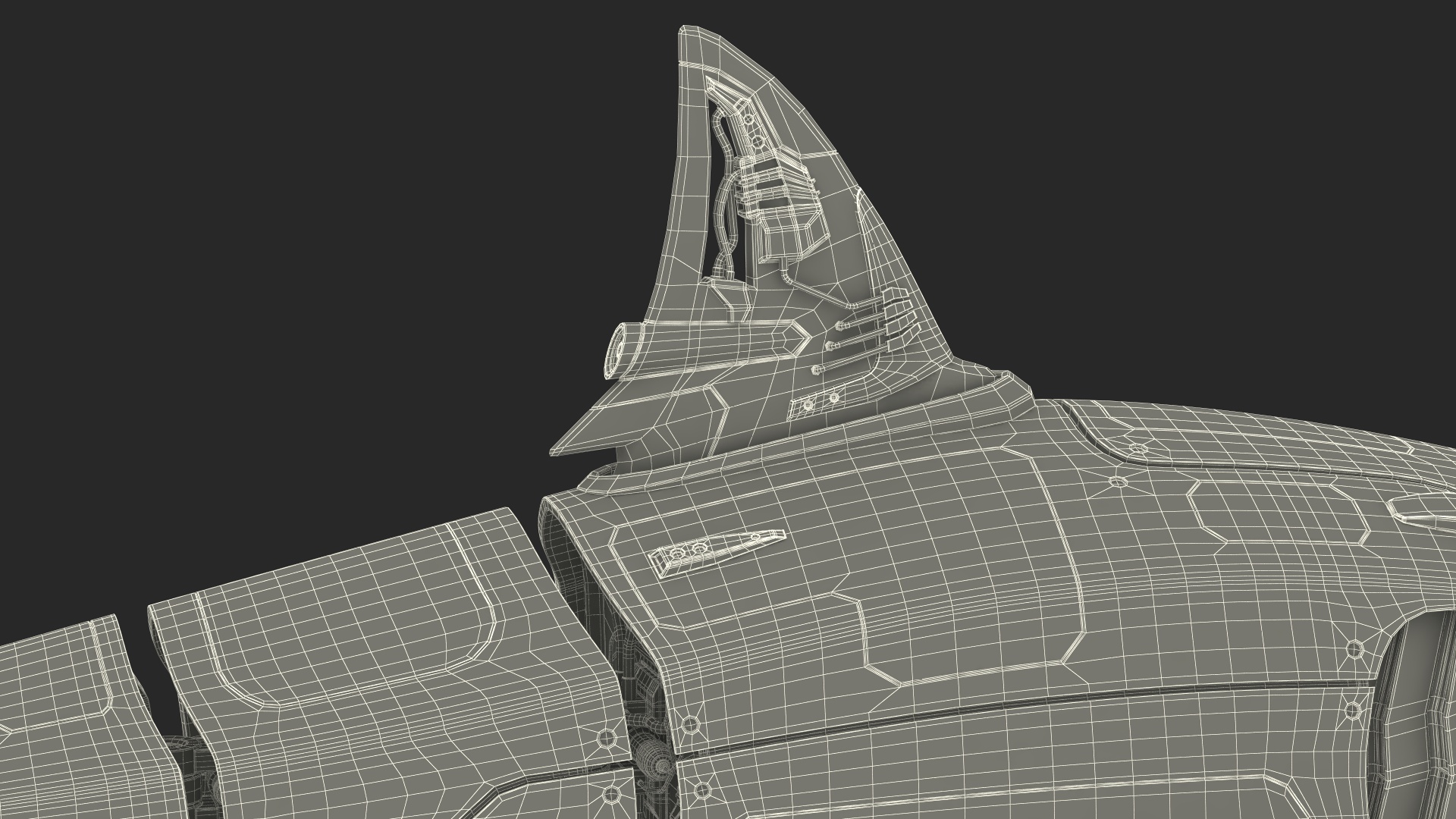 Shark Robot Rigged for Maya 3D
