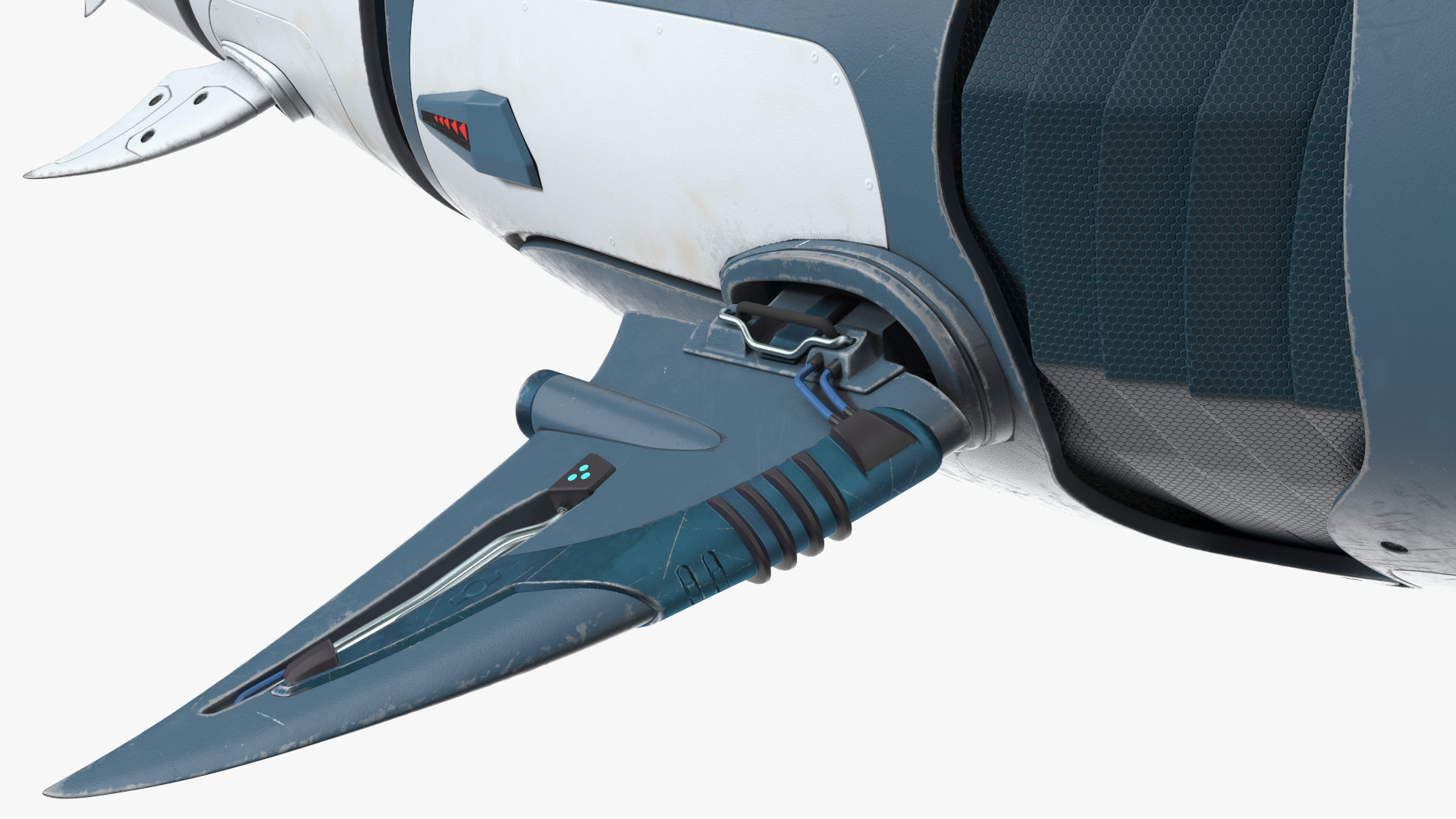 Shark Robot Rigged for Maya 3D