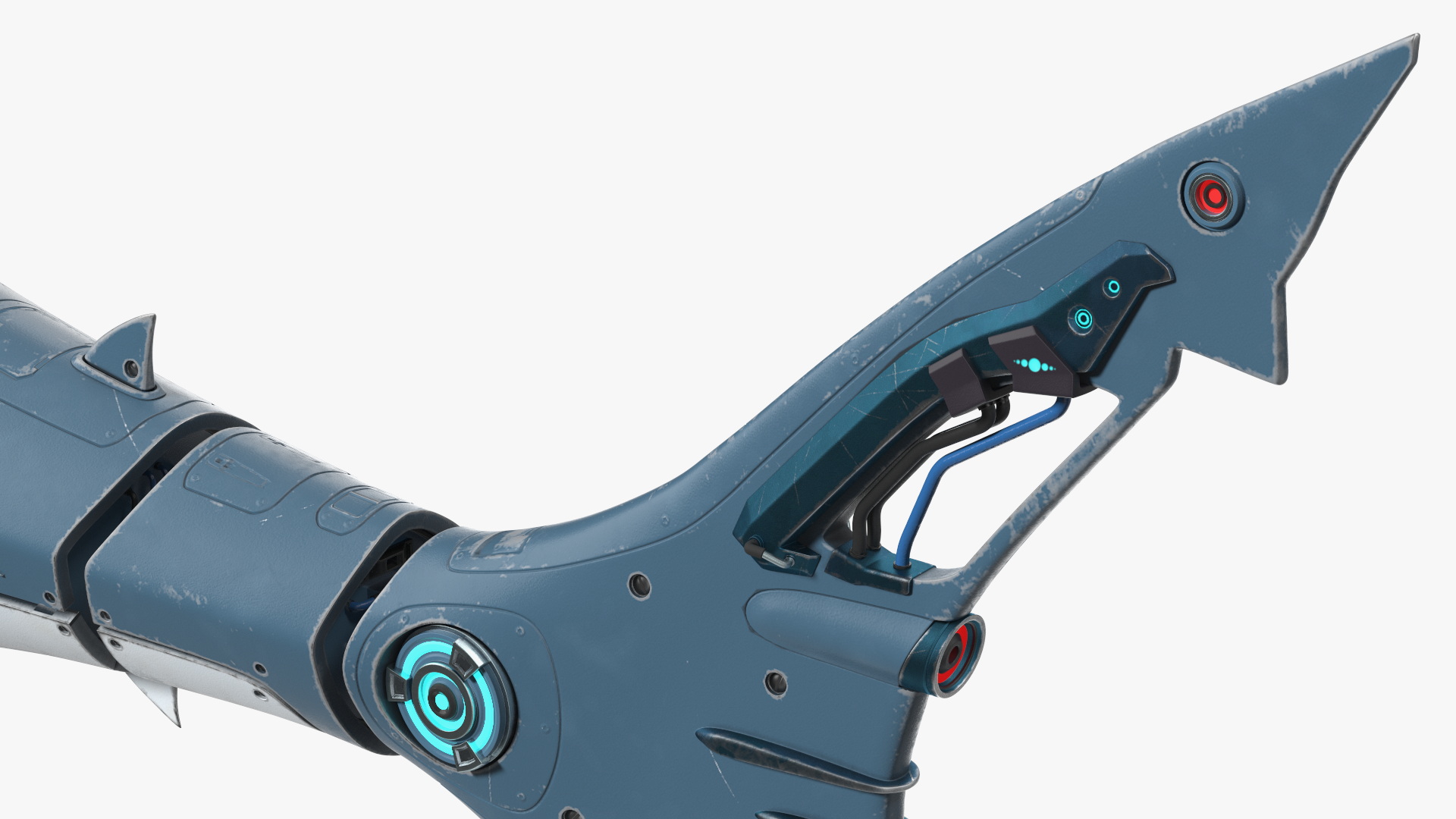 Shark Robot Rigged for Maya 3D