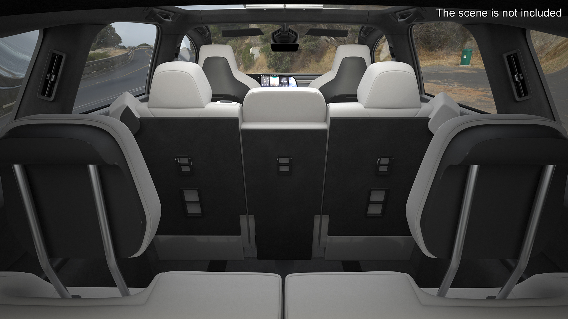 Lucid Gravity 2024 Electric SUV Olive Color Simplified 3D model