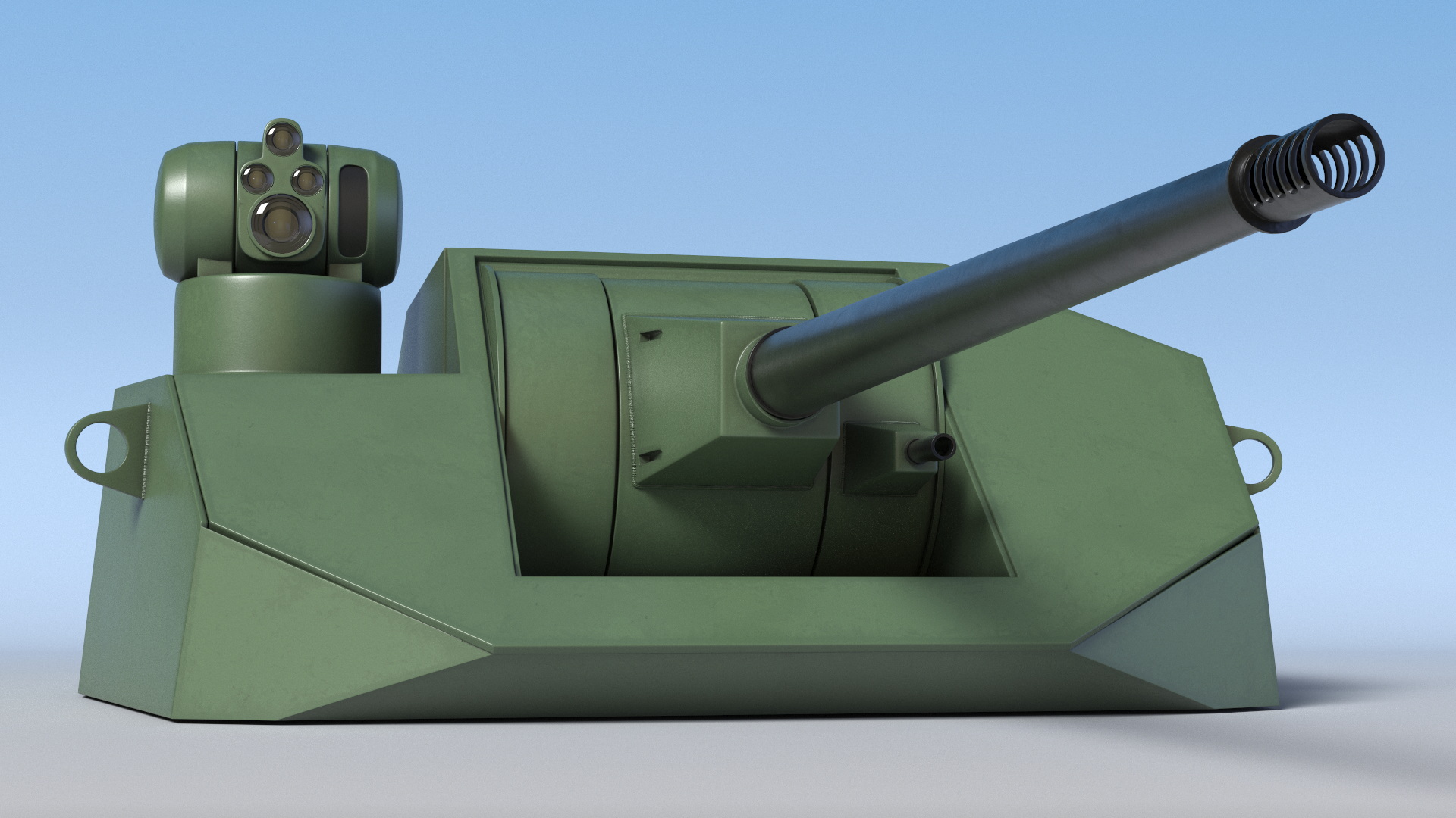 Military Weapon Module with Cannon Turret - view 4