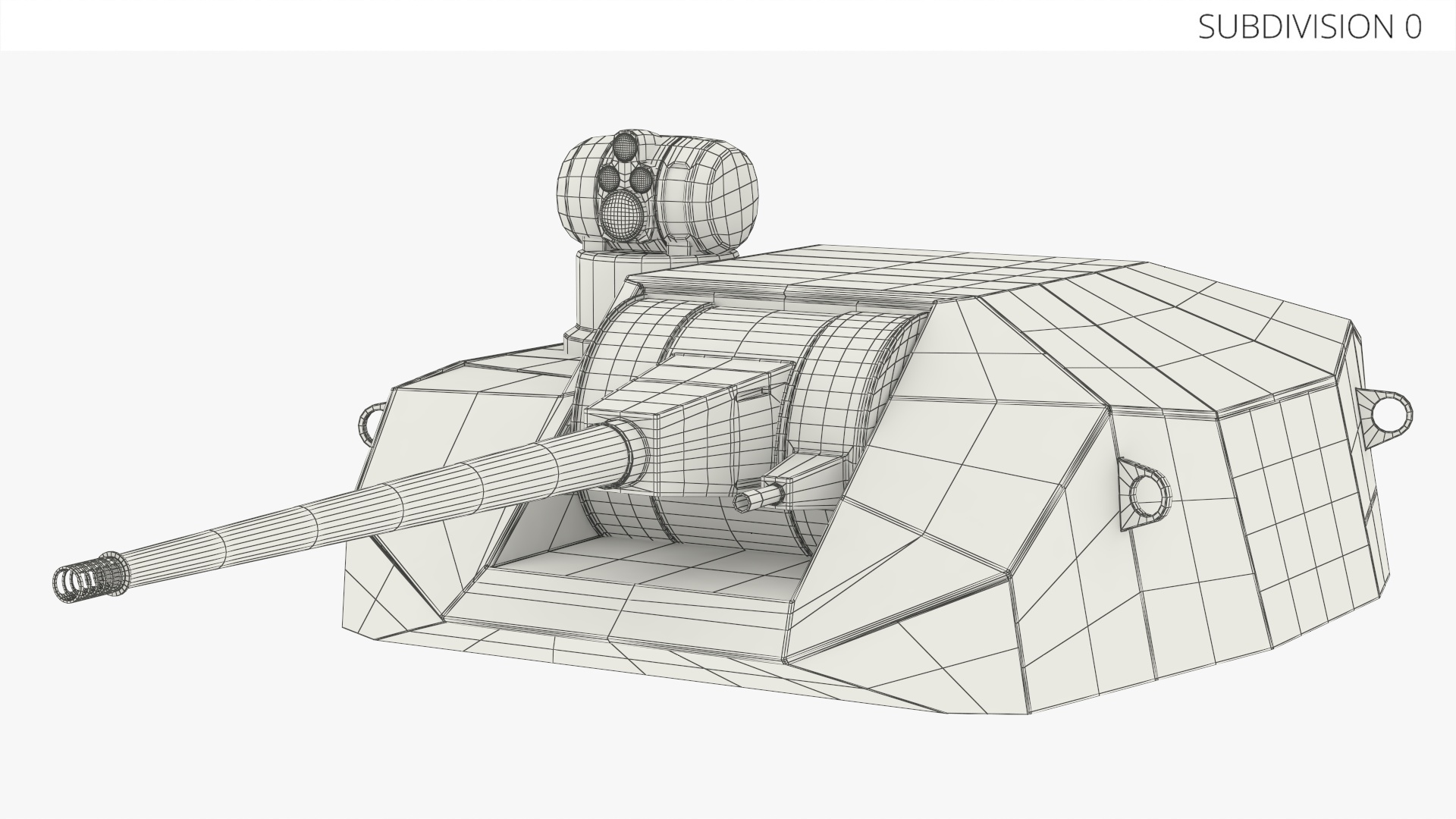 Military Weapon Module with Cannon Turret - view 9