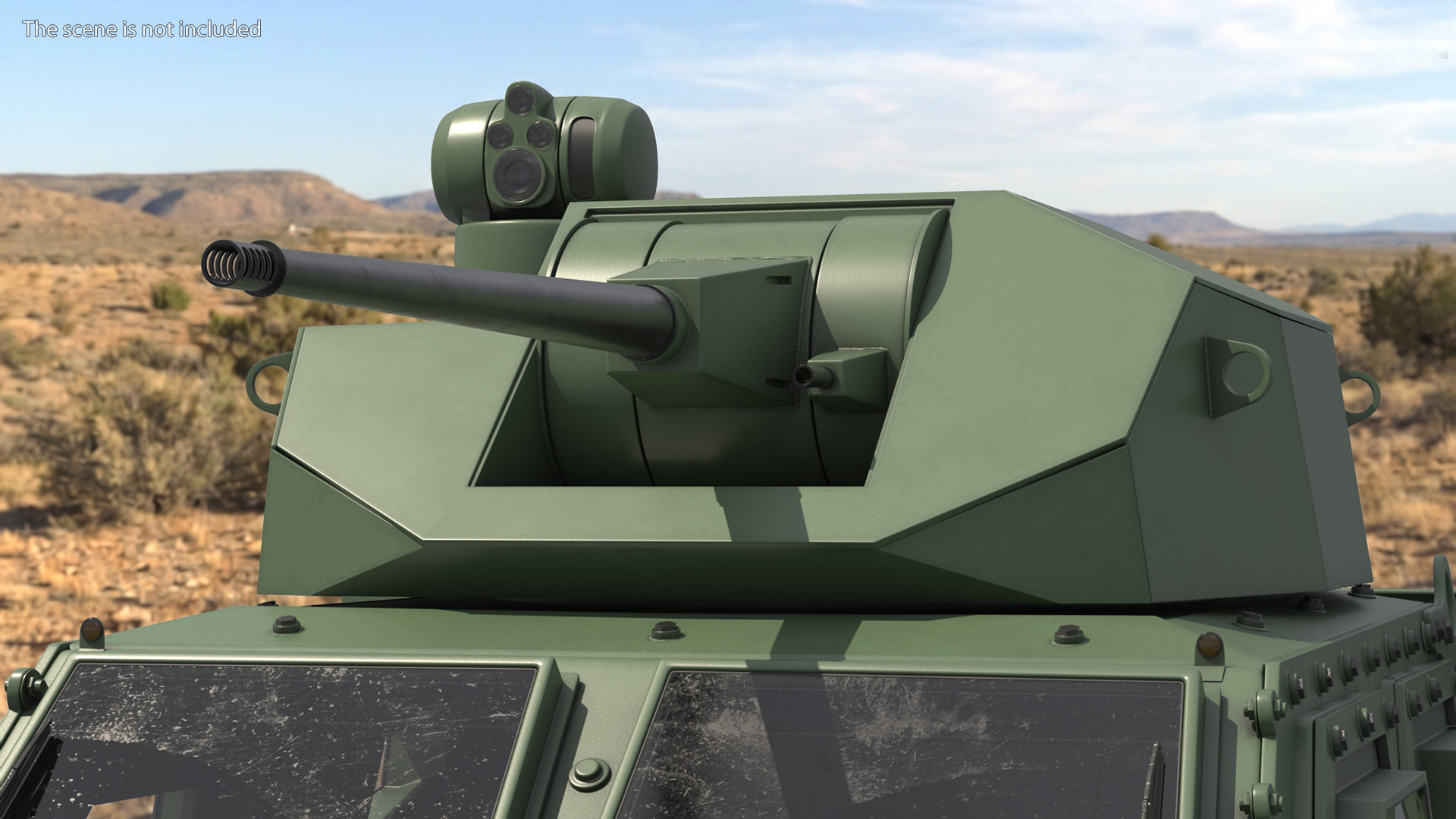 Military Weapon Module with Cannon Turret - view 3