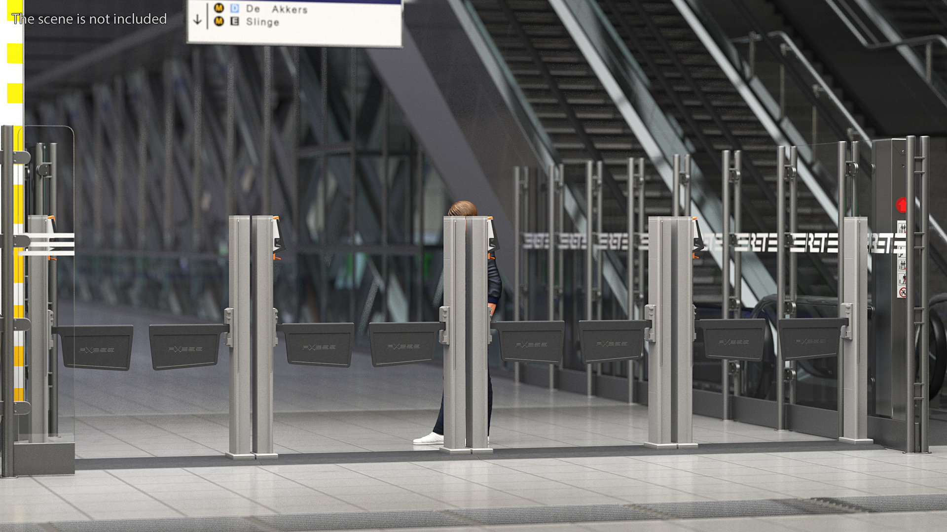 3D Axess AX500 Smart Gate NG Flap Paddle ADA