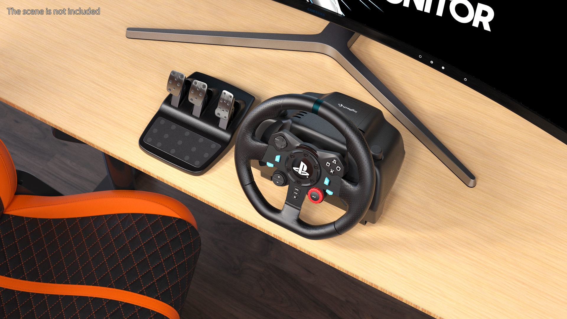 3D Logitech G G29 Driving Force model