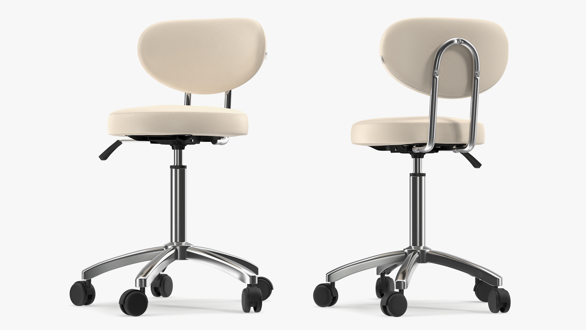 3D Medical Office Chair Beige