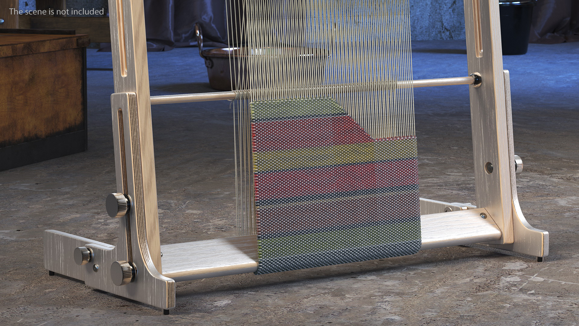3D Arras Wooden Tapestry Loom