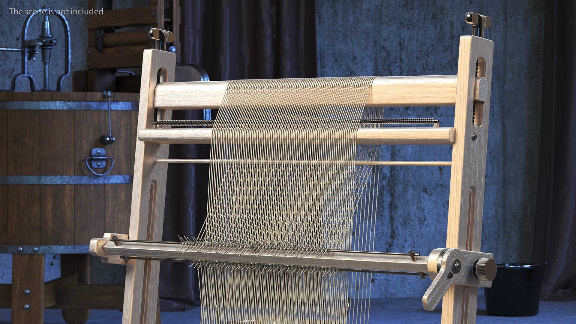 3D Arras Wooden Tapestry Loom