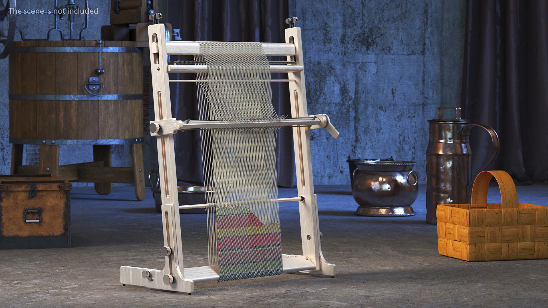 3D Arras Wooden Tapestry Loom