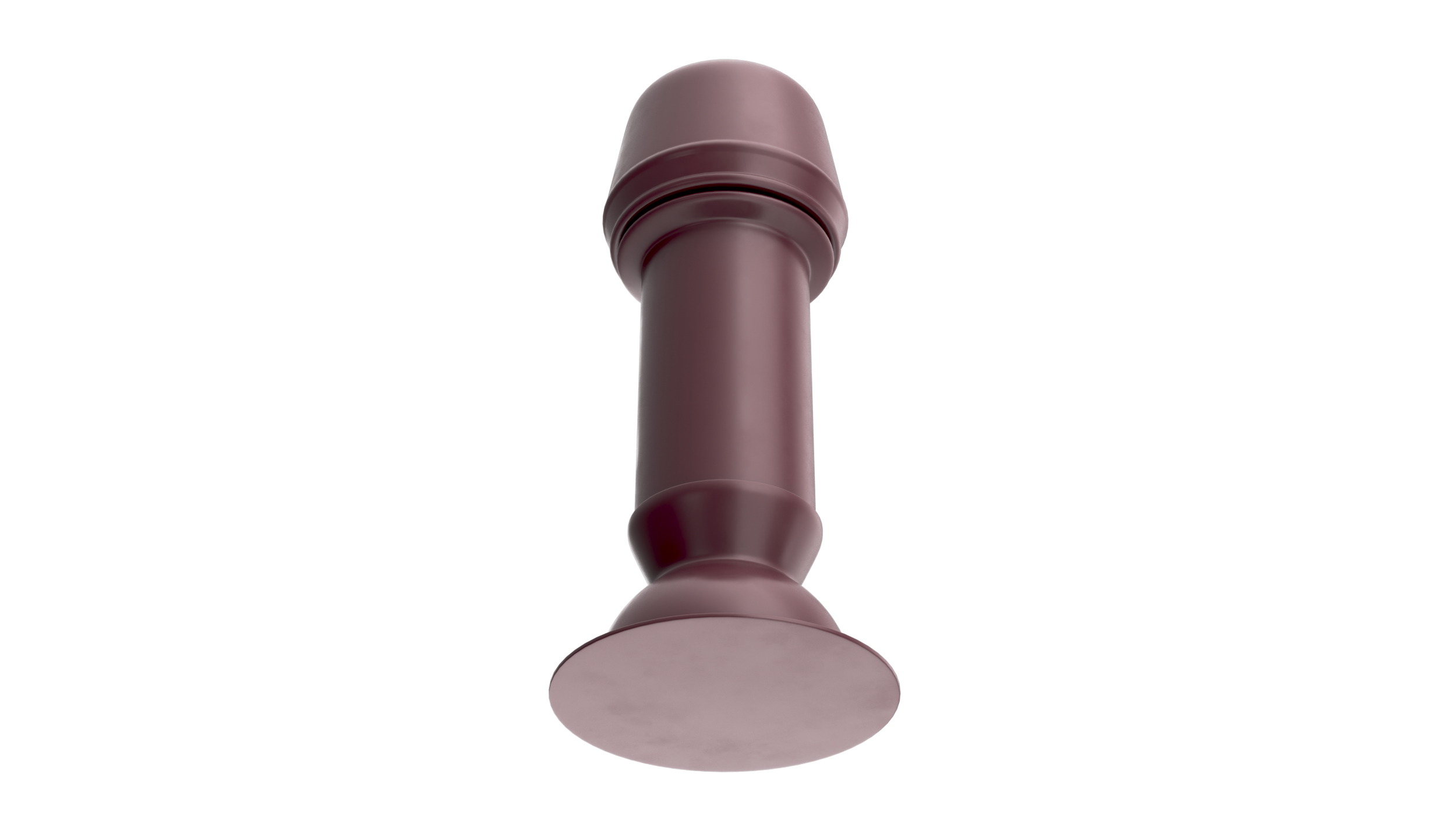 Designer Red Round Metal Chimney 3D