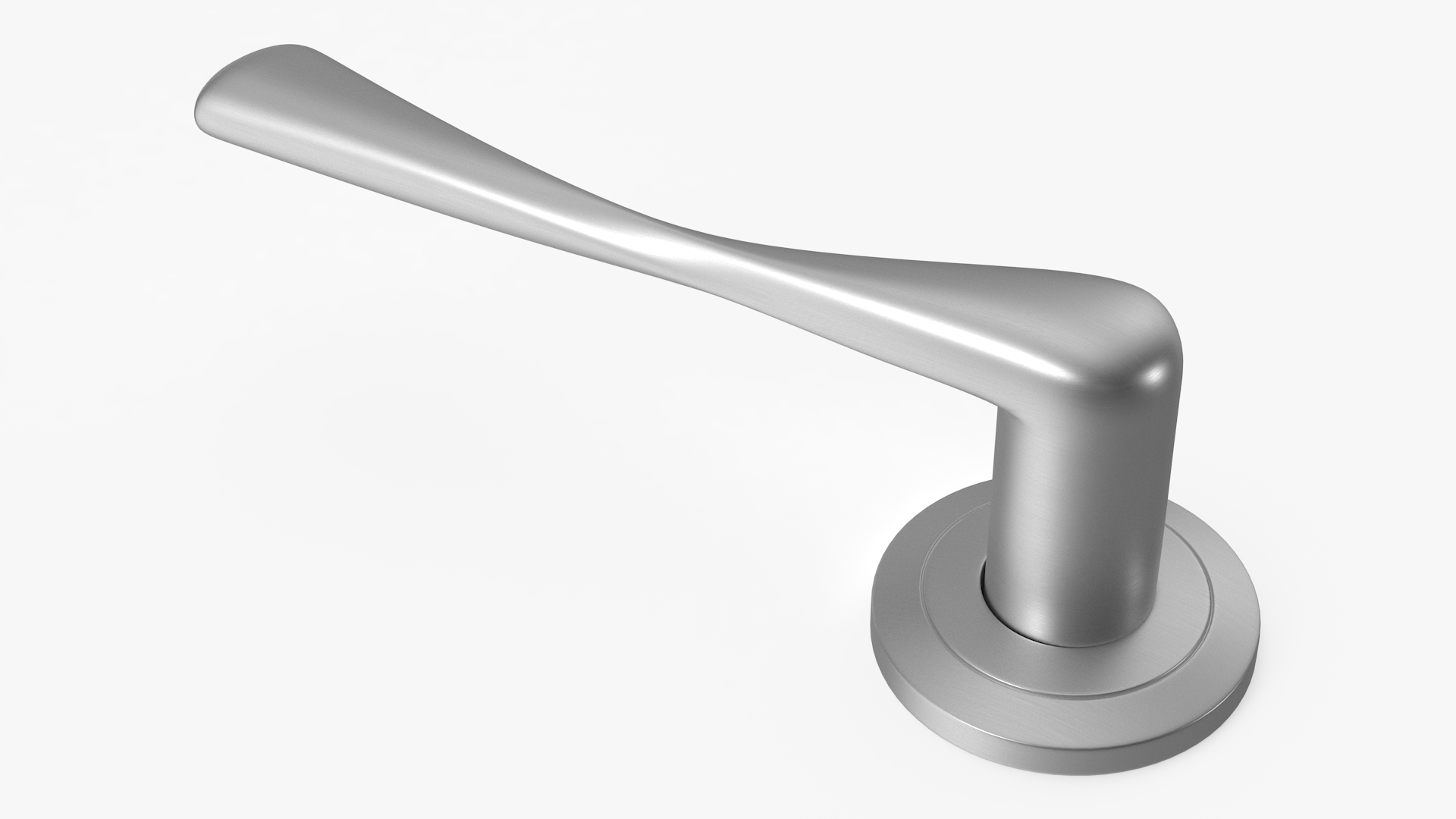 Steel Door Handles Separate 3D