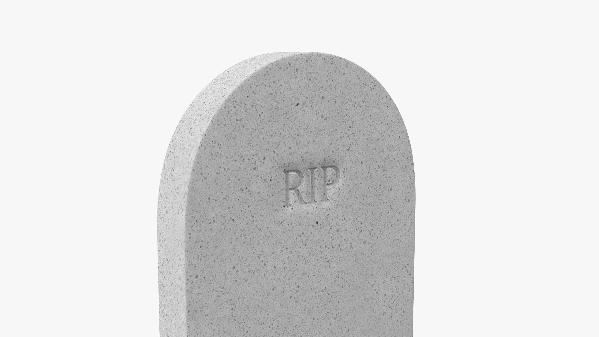 3D Granite Gravestone Headstone model