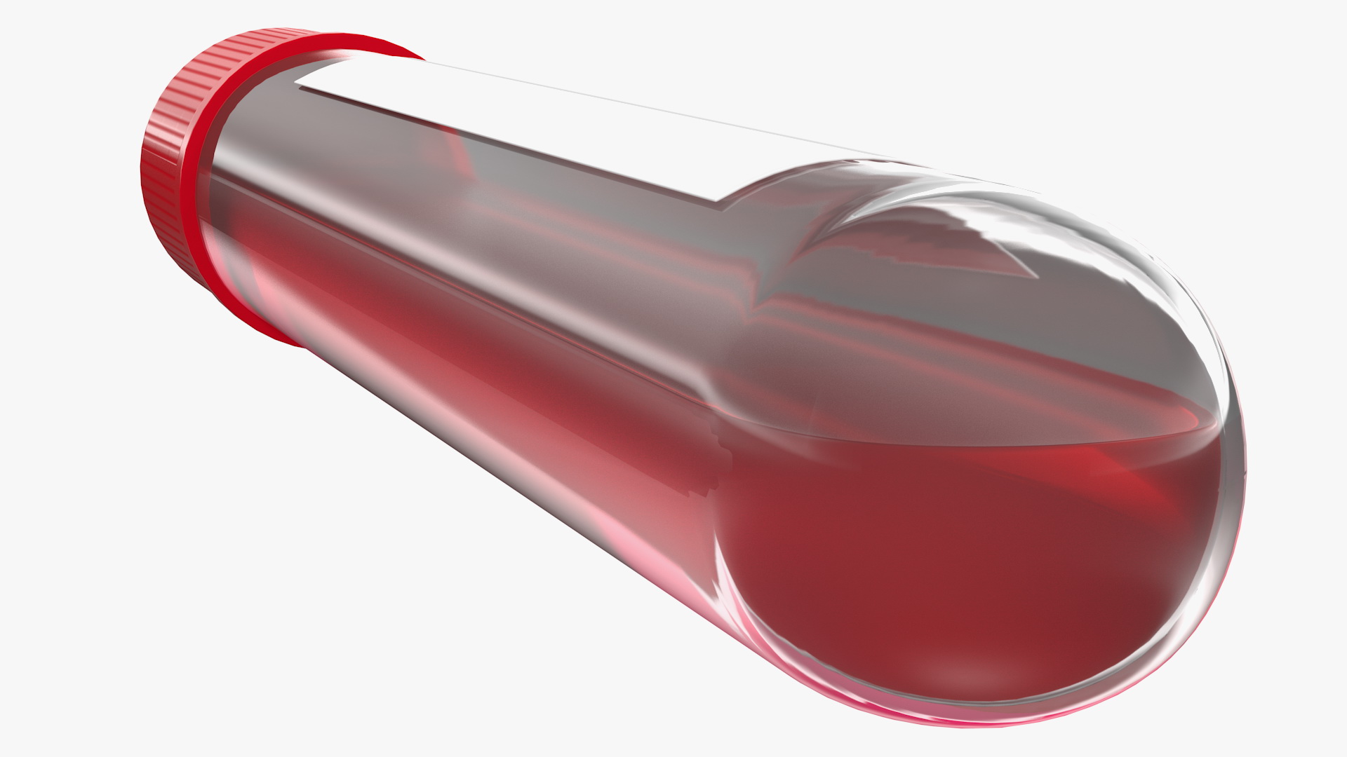Blood Test Tube Sample 3D