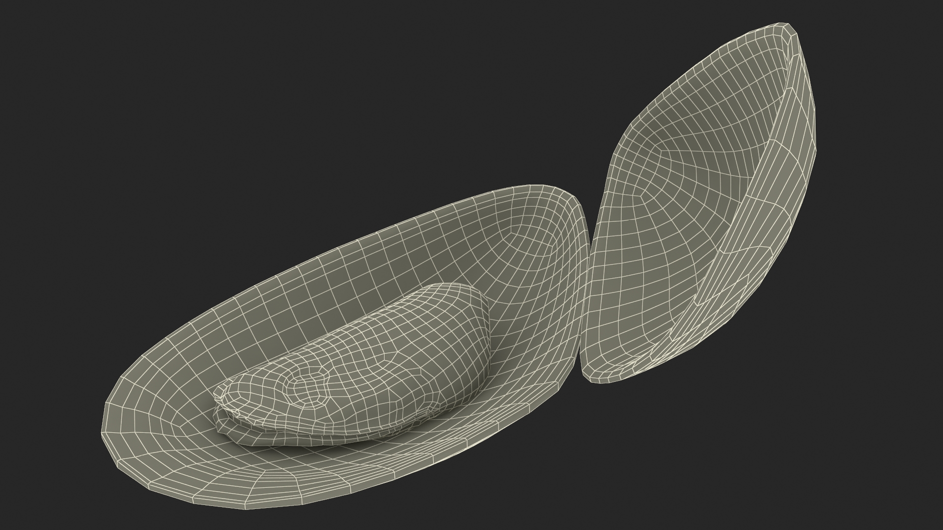 Boiled Sea Mussel 3D