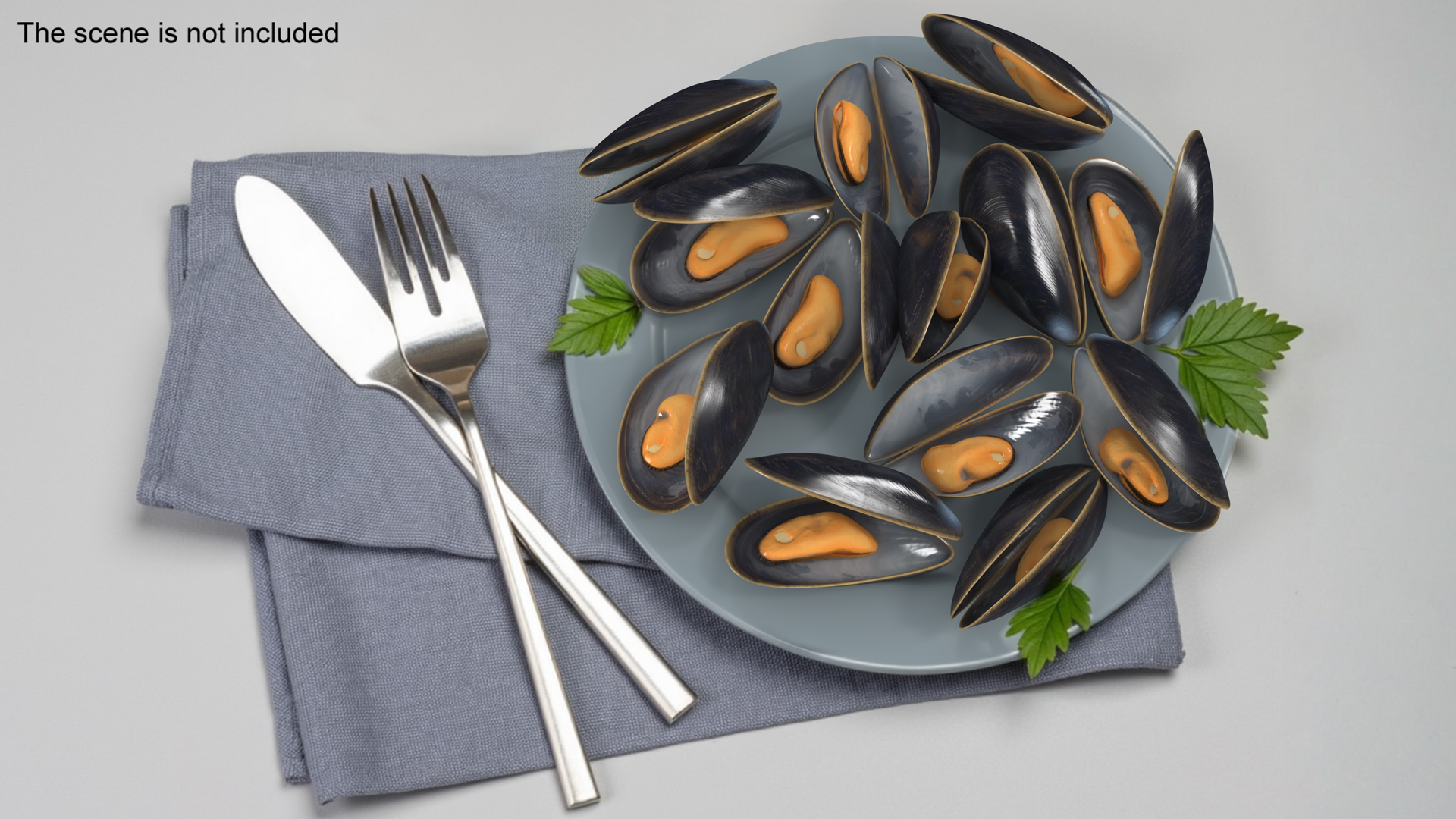 Boiled Sea Mussel 3D