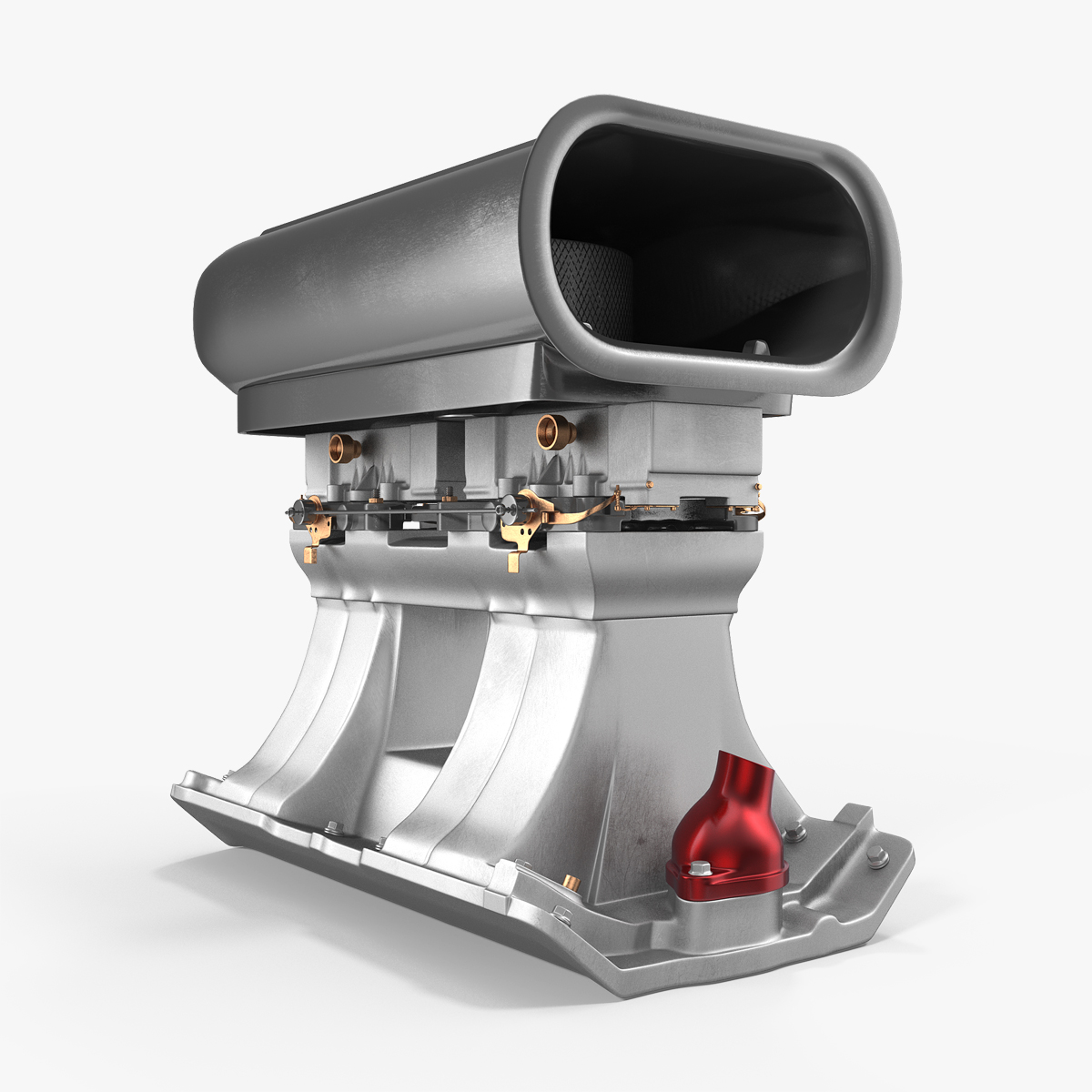 Supercharger Blower 3D Model, view 4