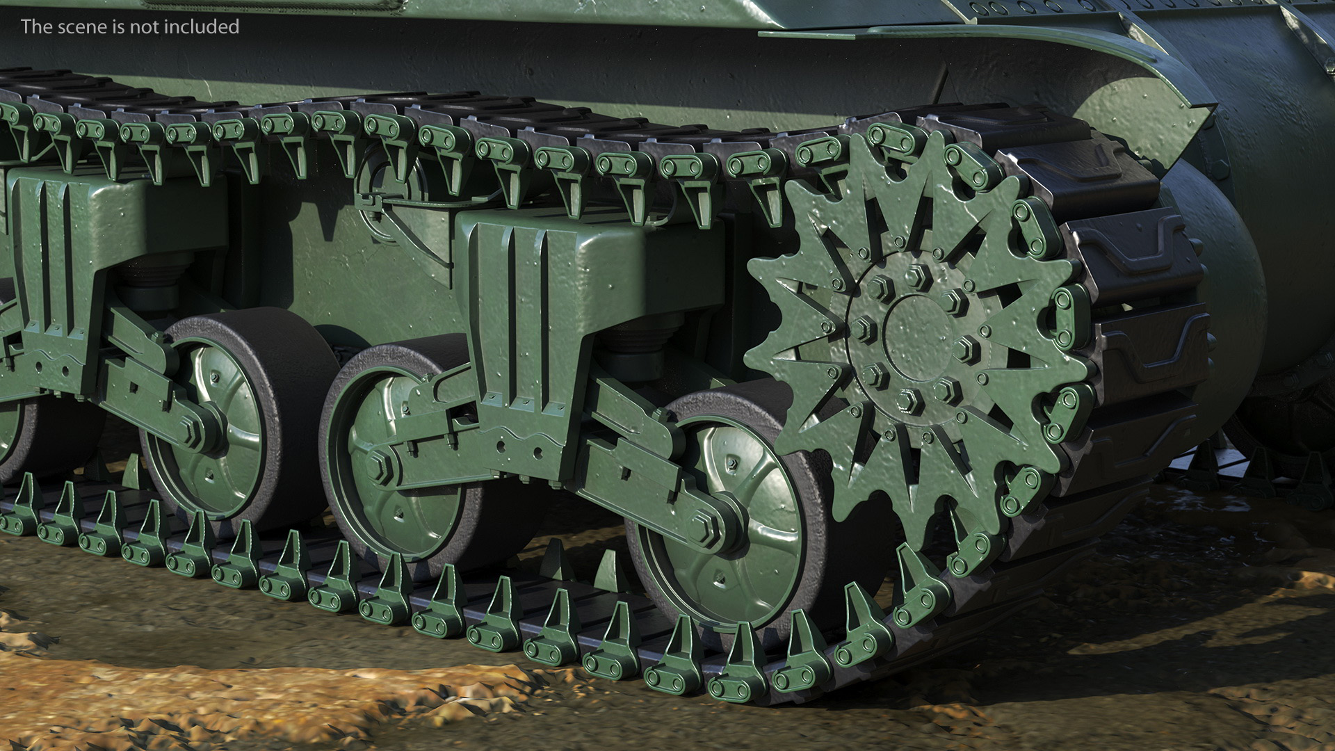 M4 Sherman Tank Rigged 3D