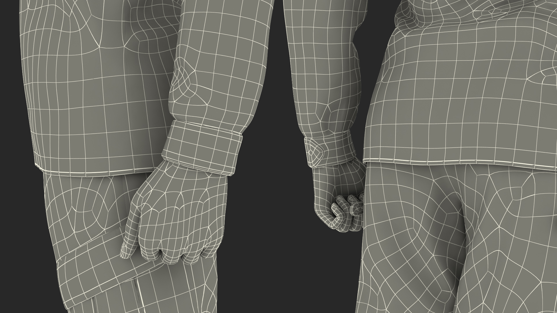 3D Black Female Soldier ACU Saluting Pose model