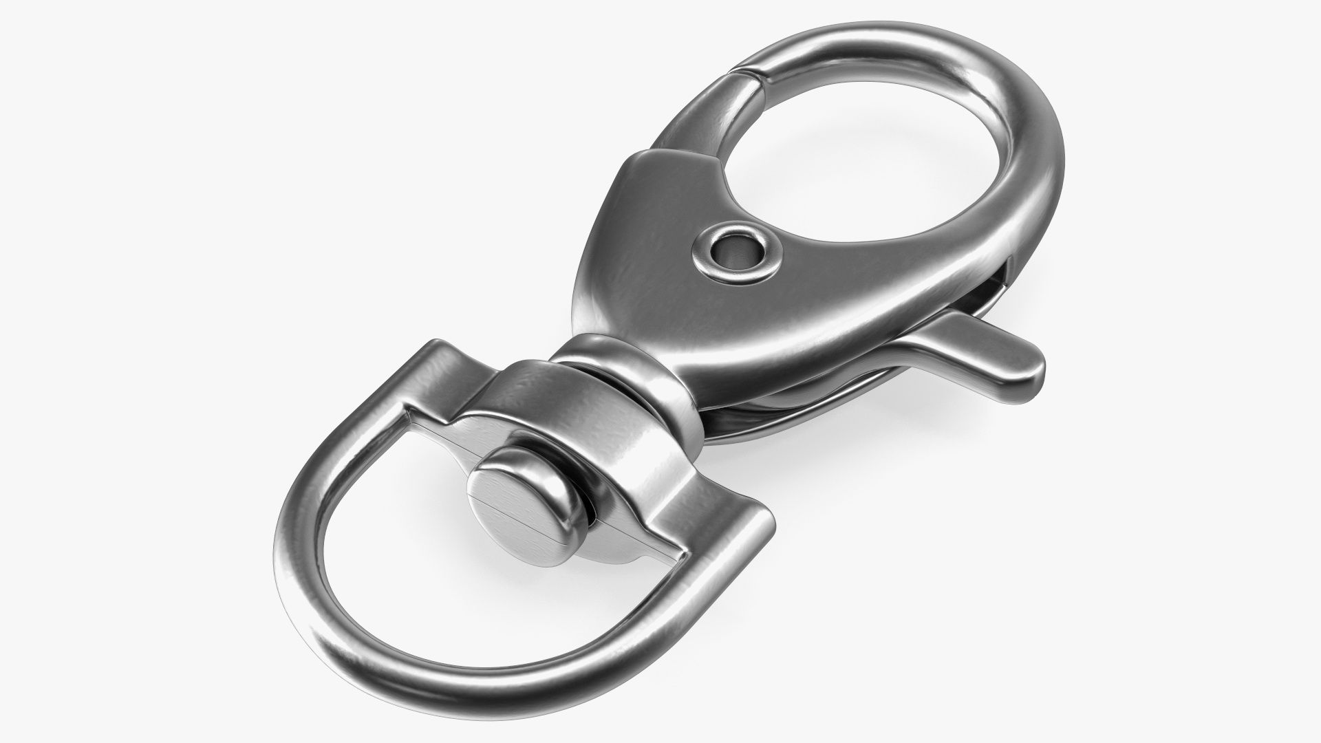 Metal Claw Clasp Silver Set 3D