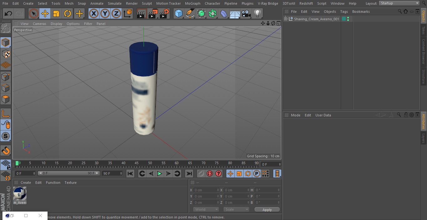 3D model Shaving Cream Aveeno