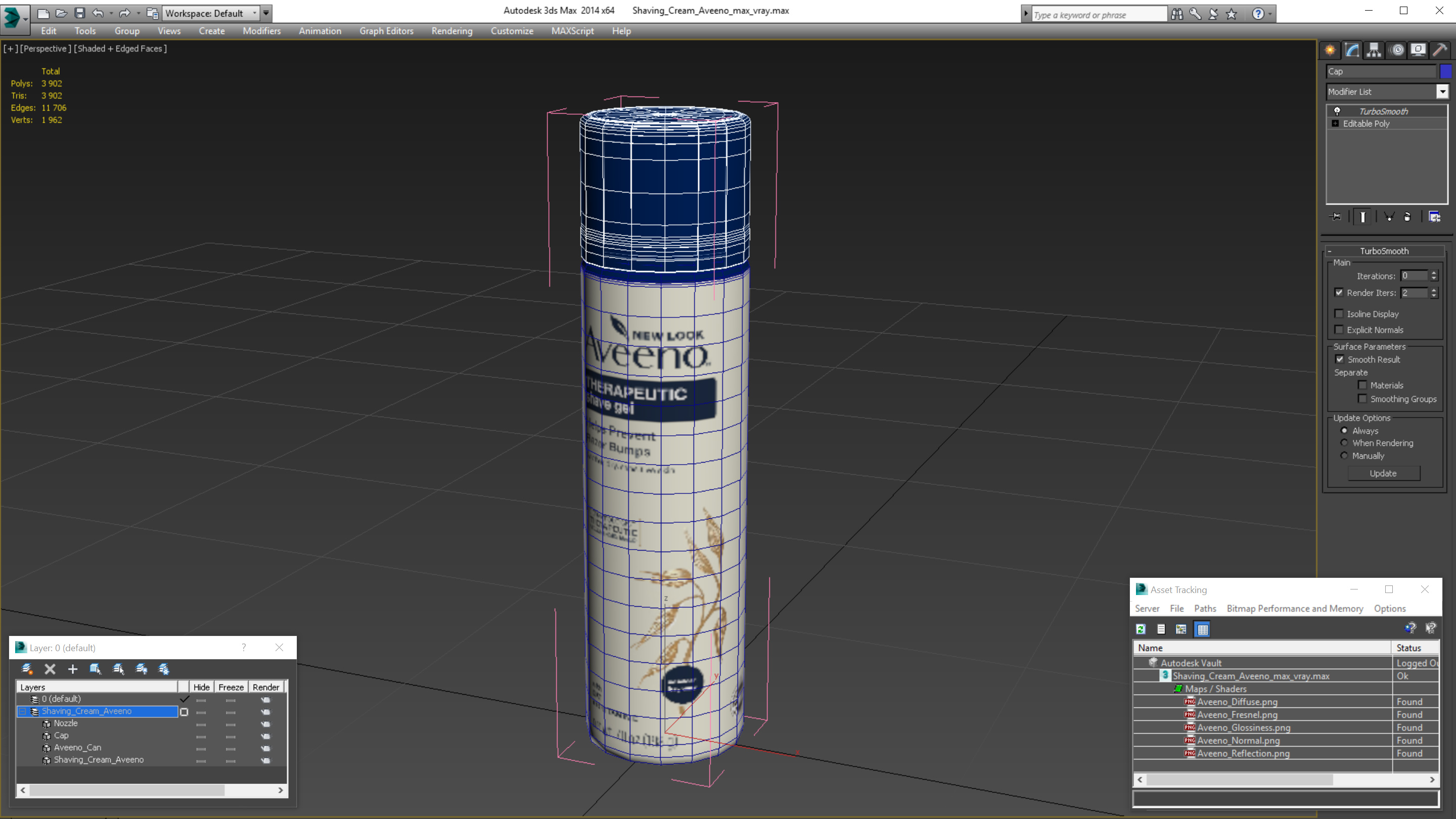 3D model Shaving Cream Aveeno