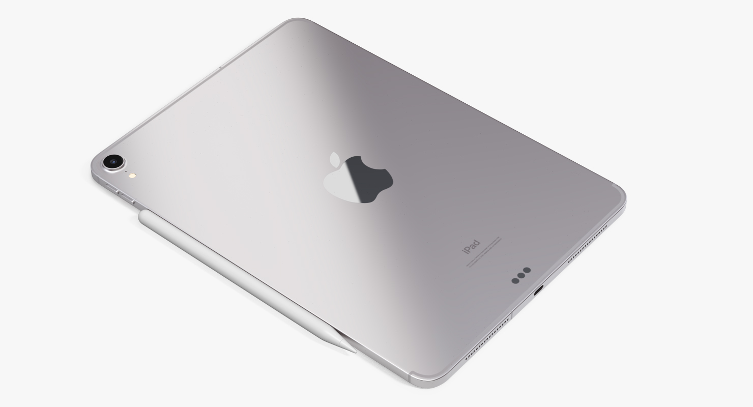 3D iPad Pro 2019 11 inch Silver model