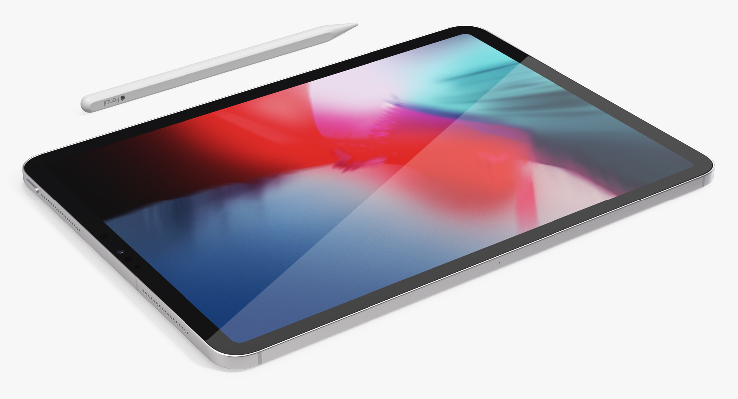 3D iPad Pro 2019 11 inch Silver model