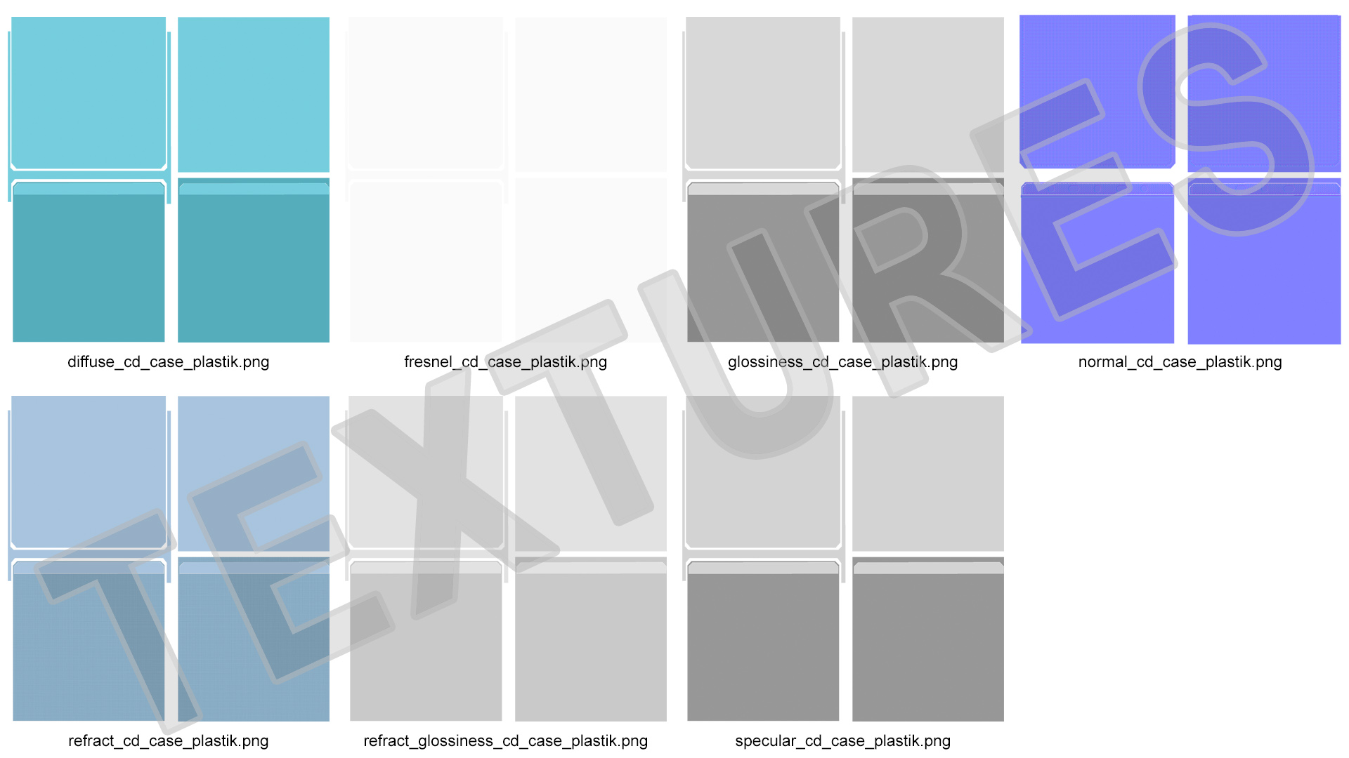 3D model Double Sided CD Plastic Sleeve