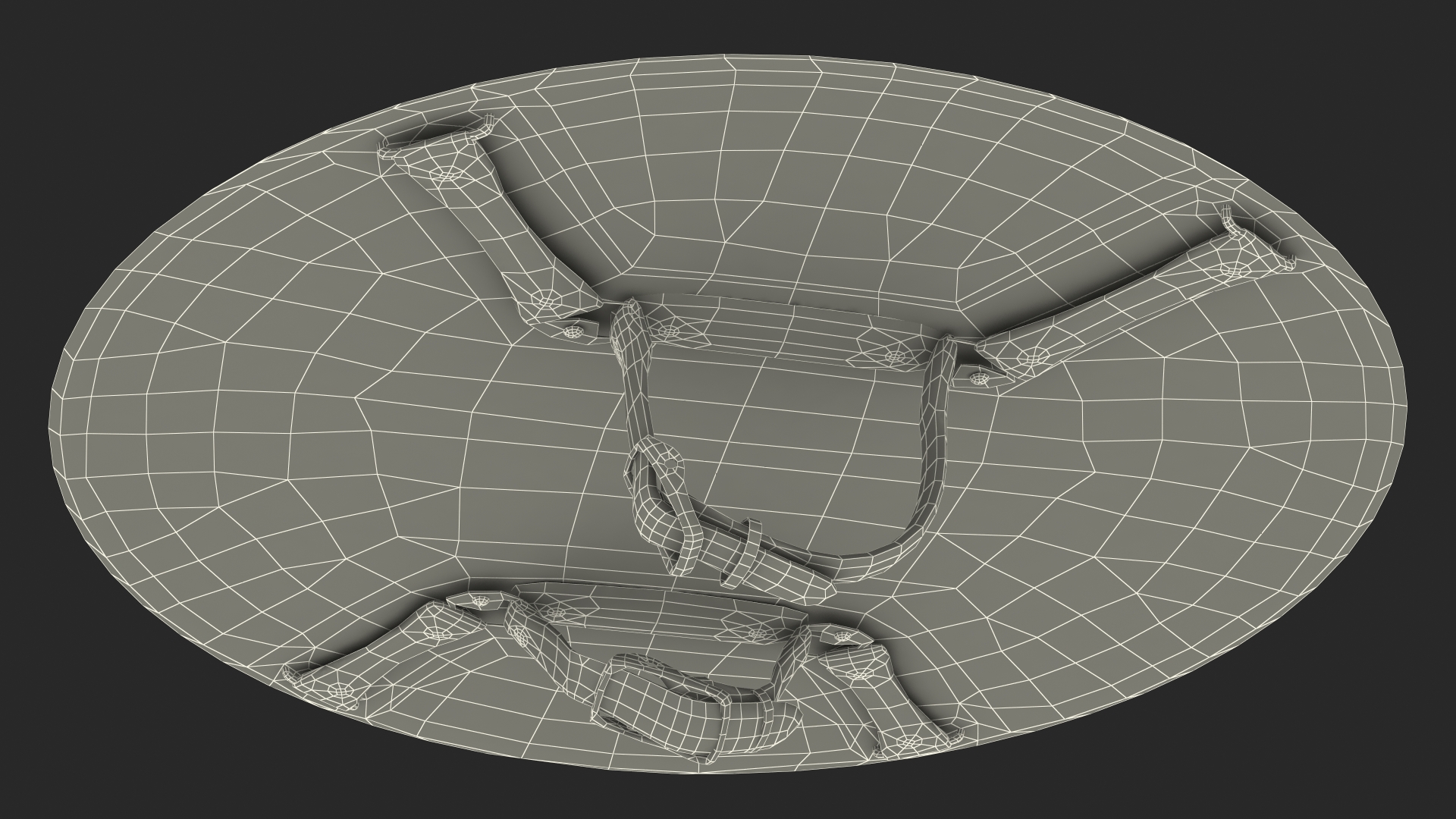 3D model Captain America Cartoon Shield