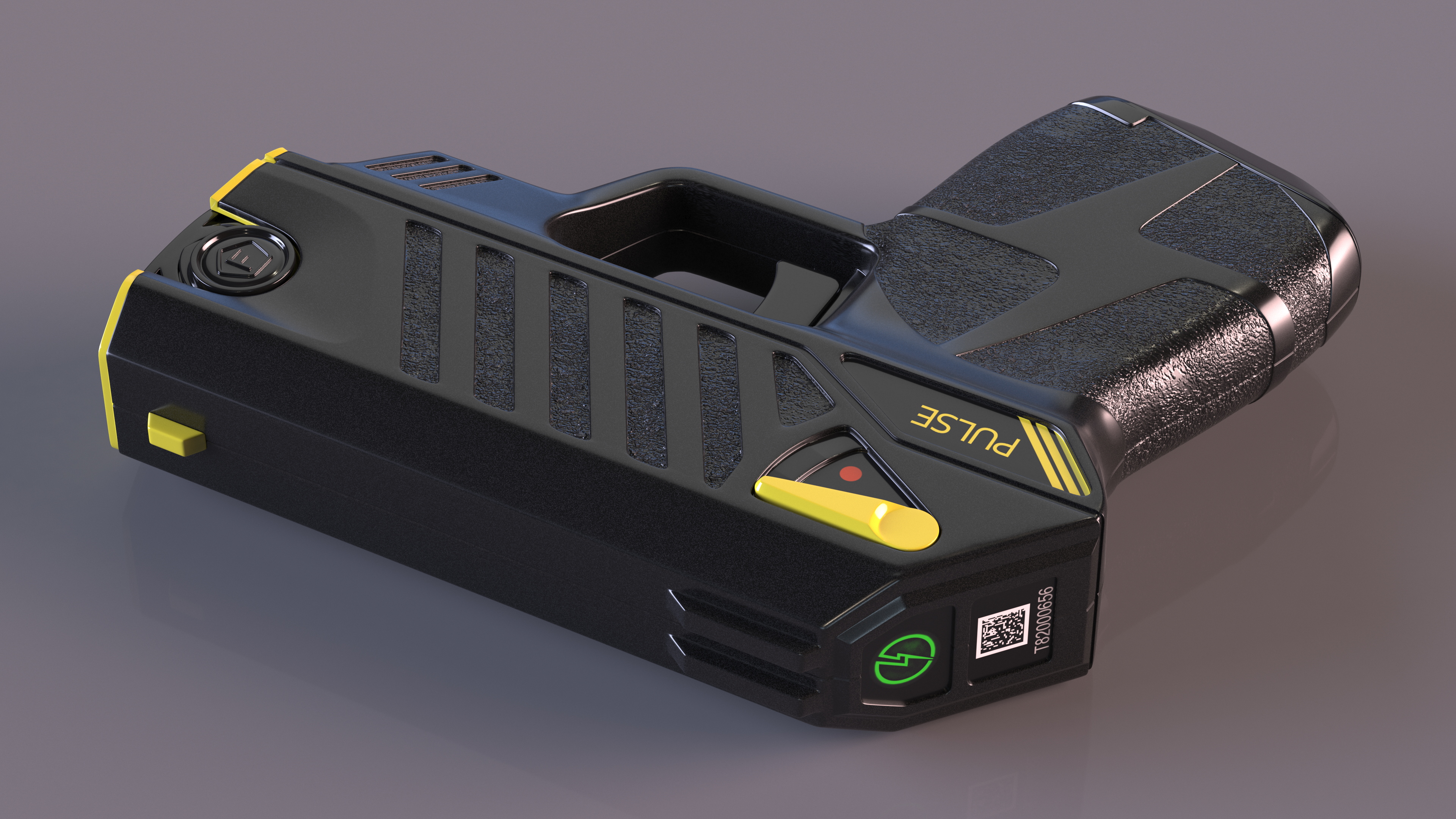 Compact Stun Gun LASER Pulse Black 3D model