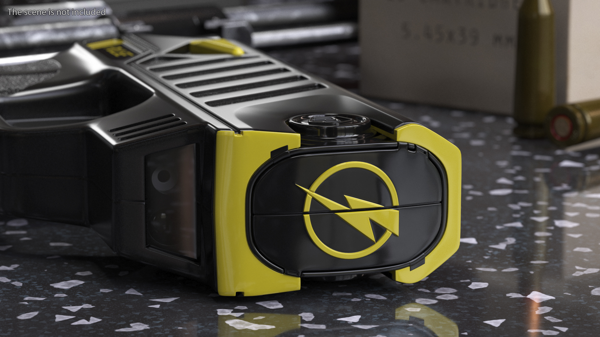 Compact Stun Gun LASER Pulse Black 3D model