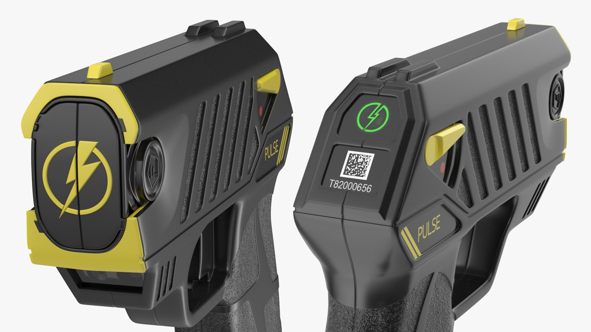 Compact Stun Gun LASER Pulse Black 3D model