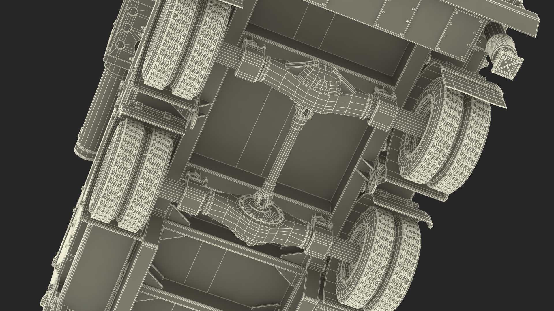 3D Truck with Trailer Air Defense Missile Complex Rigged model